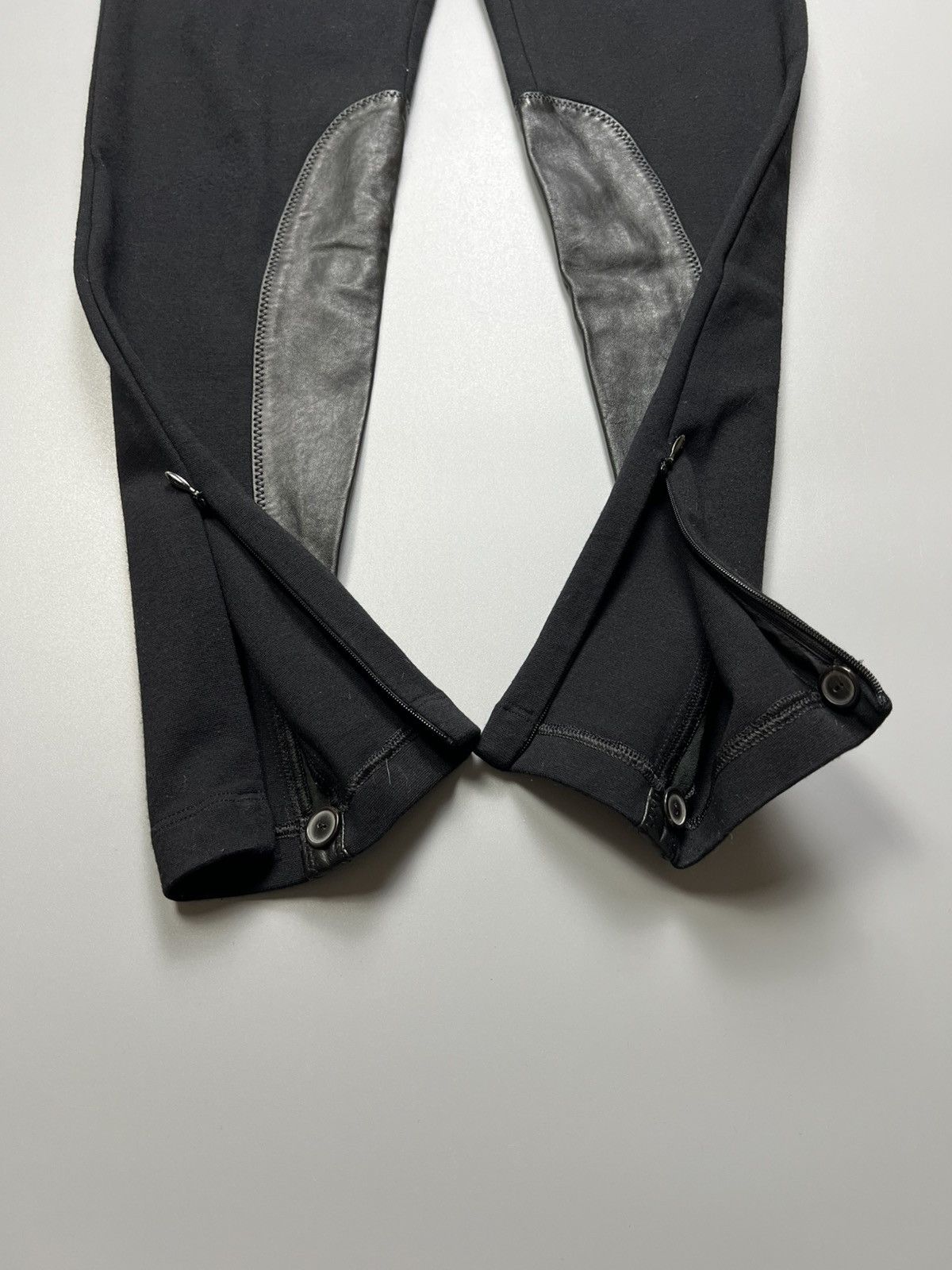Jean Paul Gaultier × Vintage Jean Paul Gaultier - SS 2005 Couture Leather Patch - Pants Size 27" / US 4 / IT 40 - 5 Thumbnail