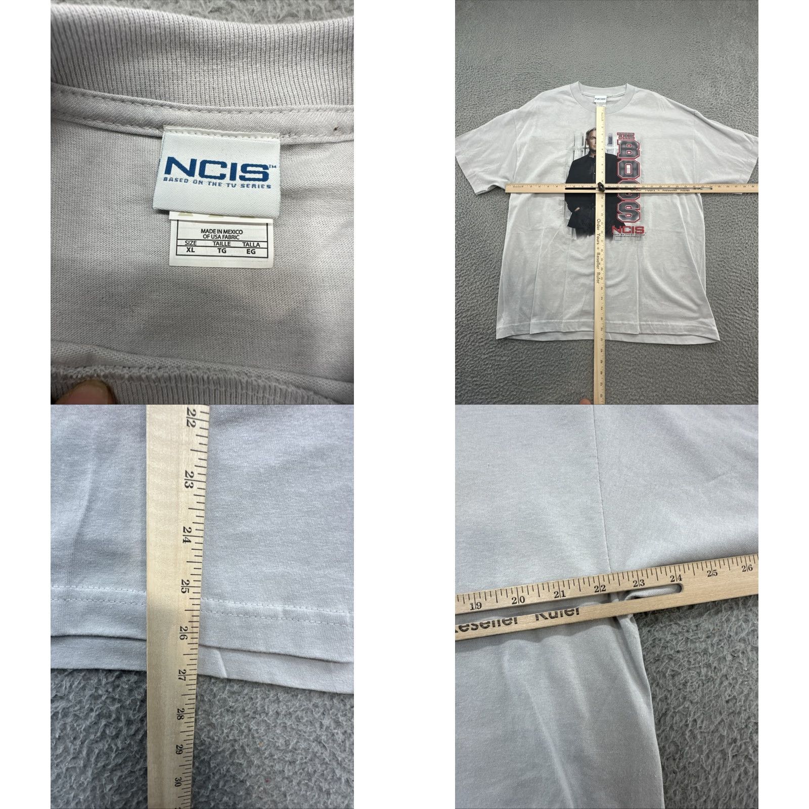 Vintage NCIS T Shirt Men’s XL Gray Logo Vintage CBS Show 2009 Y2K Promo Graphic Print Crew Neck Short Sleeve Mens XL Size US XL / EU 56 / 4 - 8 Thumbnail