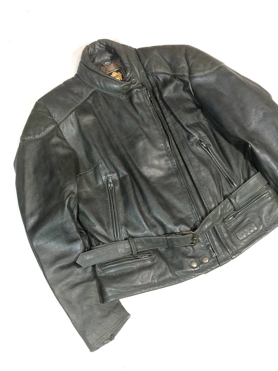 Vintage Echtes Leder Vintage Racing Biker Leather Jacket Size US M / EU 48-50 / 2 - 4 Thumbnail