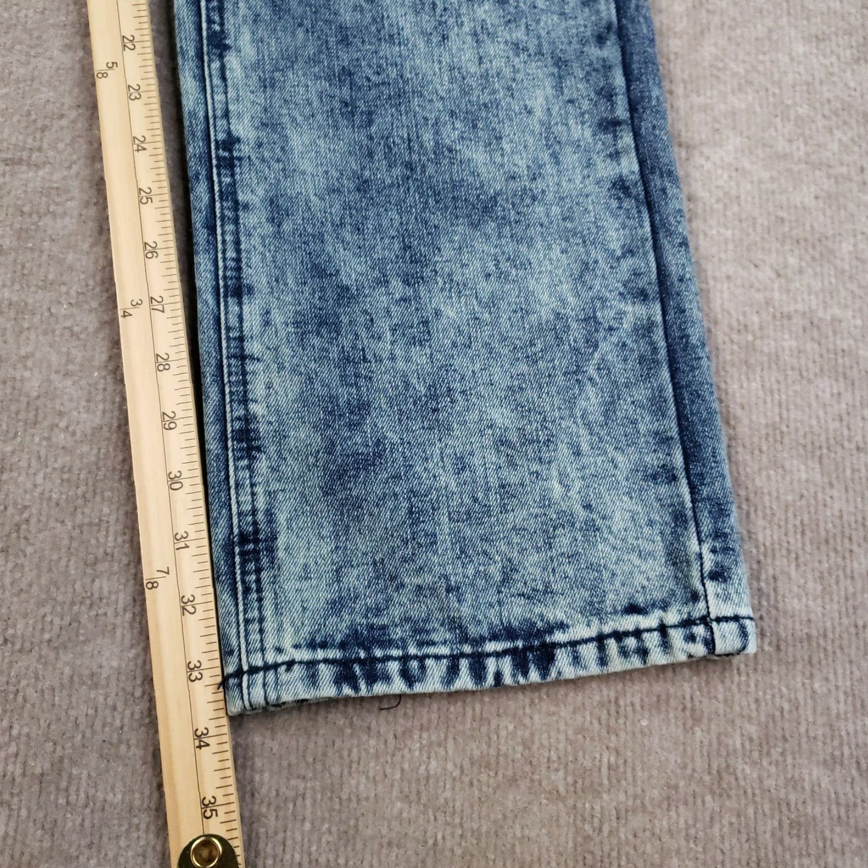 Denime Blue Cult Jeans Mens 42x34 Blue Slim Straight Denim Moto Outdoors Casual Size US 34 / EU 50 - 3 Thumbnail