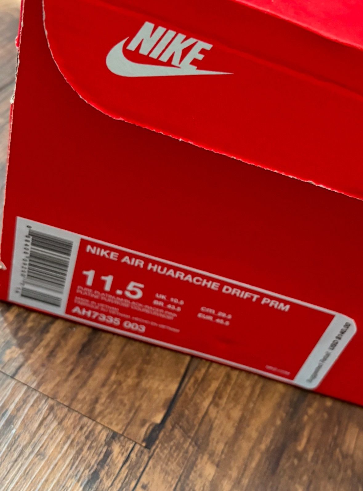 Nike NIKE AIR HUARACHE DRIFT PRM Size US 11.5 / EU 44-45 - 7 Thumbnail