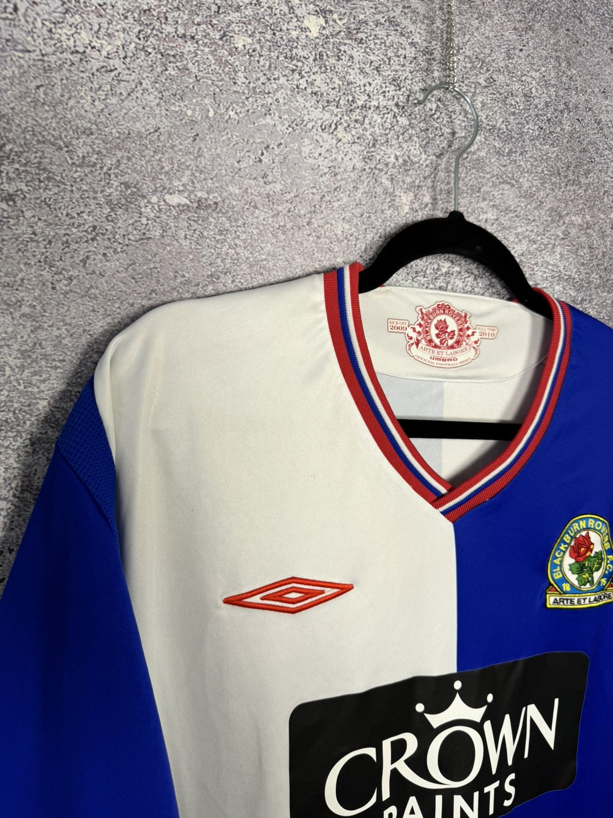 Umbro Vintage Blackburn Rovers 2009/10 Umbro Soccer Jersey Size US XXL / EU 58 / 5 - 8 Thumbnail
