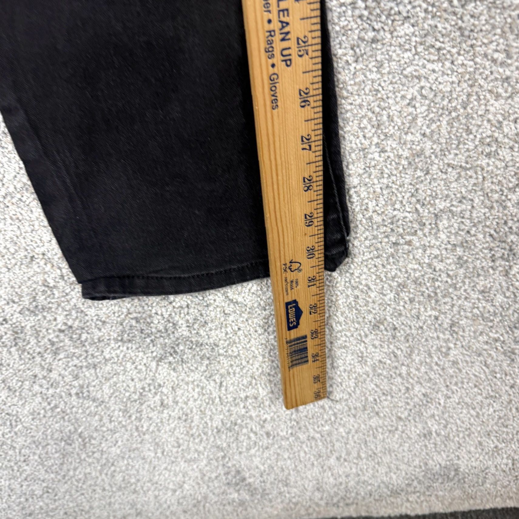 Denime Mudd Jeans Juniors 5 Black Straight Low Rise Stretch Embroidered Studded Denim Size 27" / US 4 / IT 40 - 5 Thumbnail
