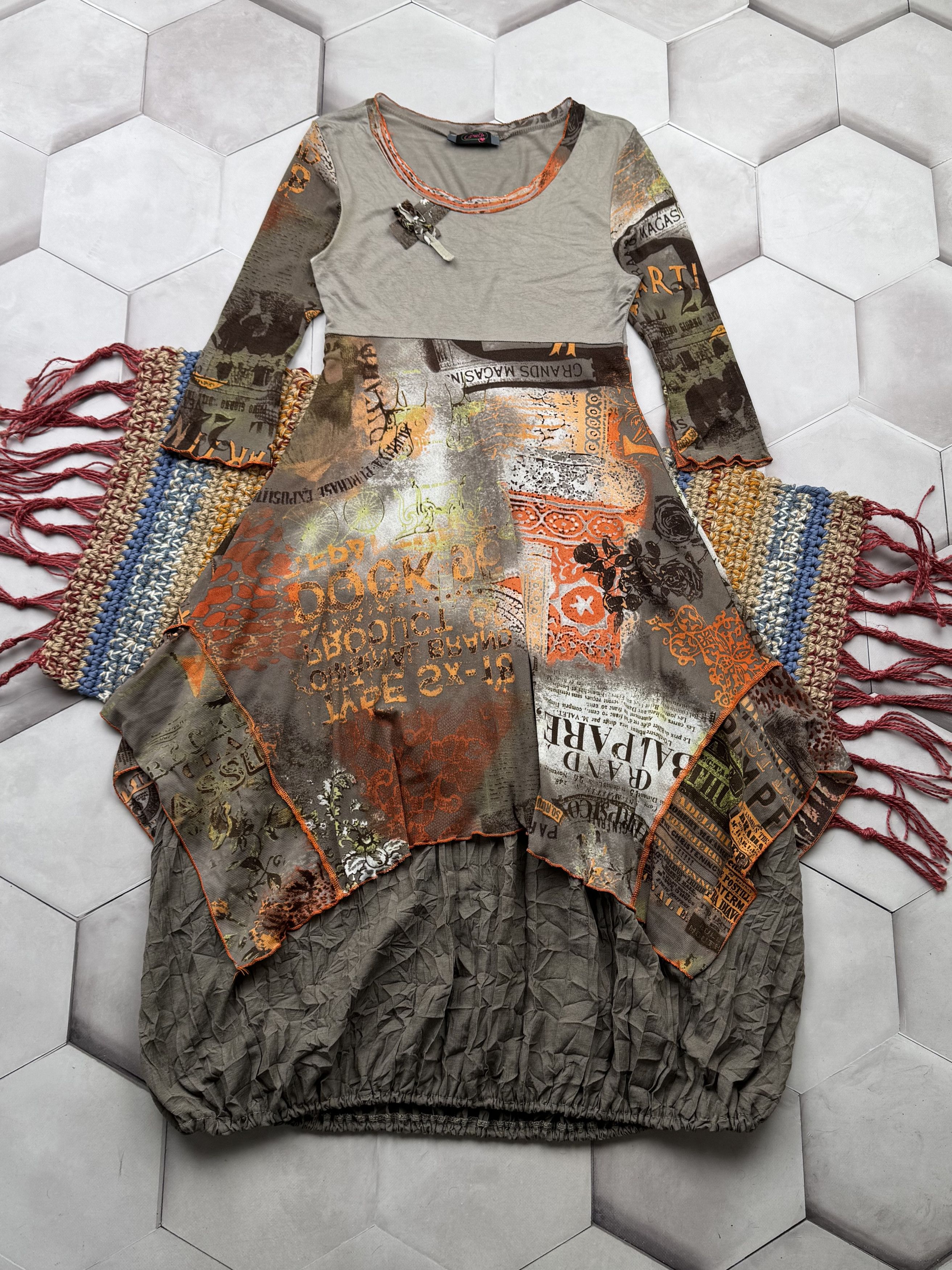 Vintage Baggy Maxi Dress A716