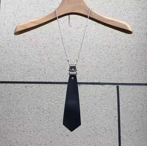 Japanese Brand Hazuki x Junna metal hip hop punk style tie Size ONE SIZE - 5 Thumbnail