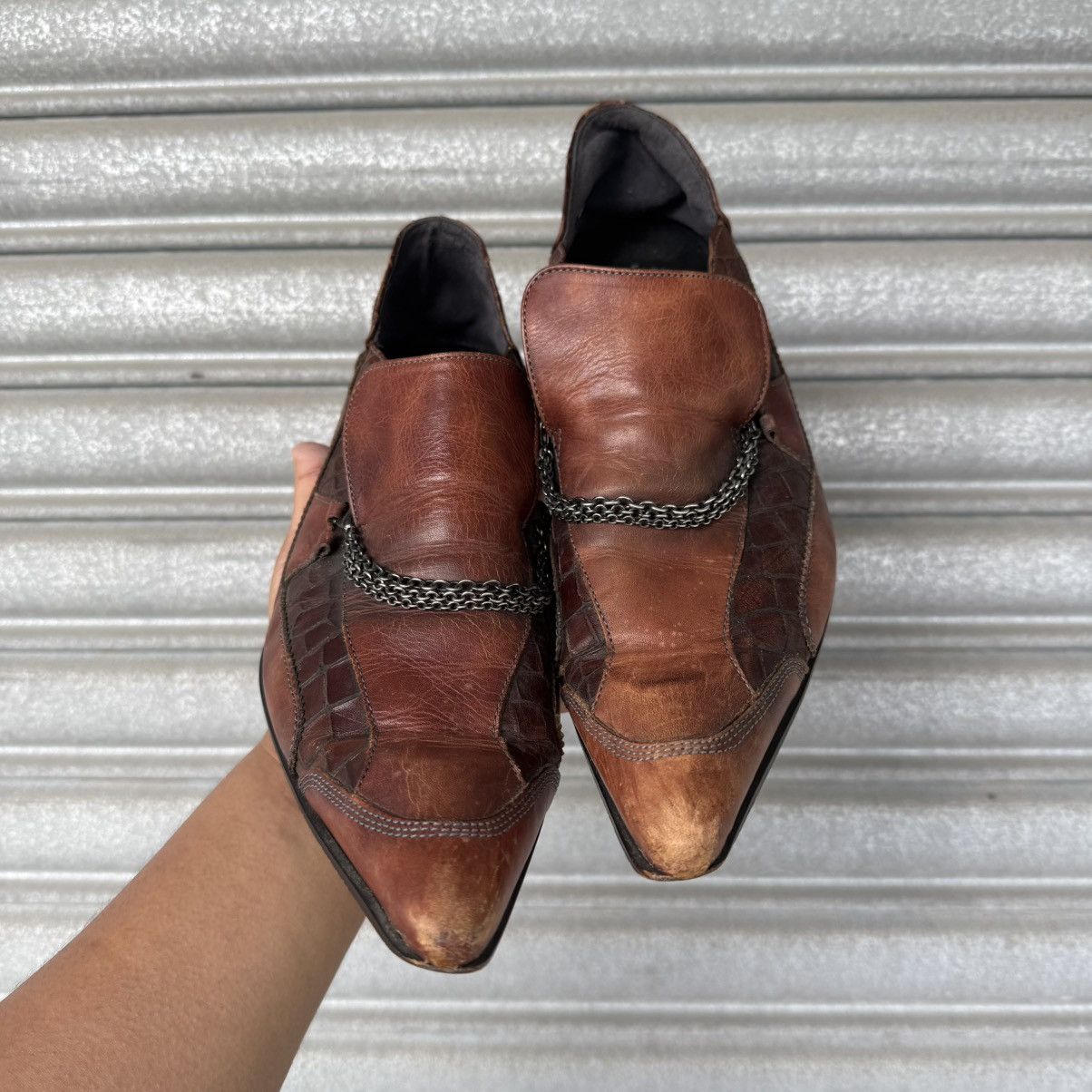 Tornado Mart Vintage Tornado Mart Leather Bondage Boots Size US 7.5 / EU 40-41 - 12 Thumbnail