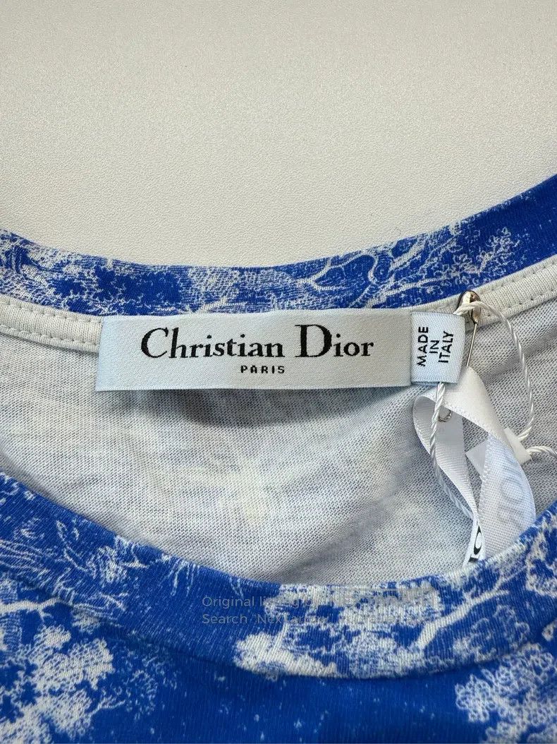 Dior Dior Blue Animal World Printed T-shirt Size US XS / EU 42 / 0 - 3 Thumbnail