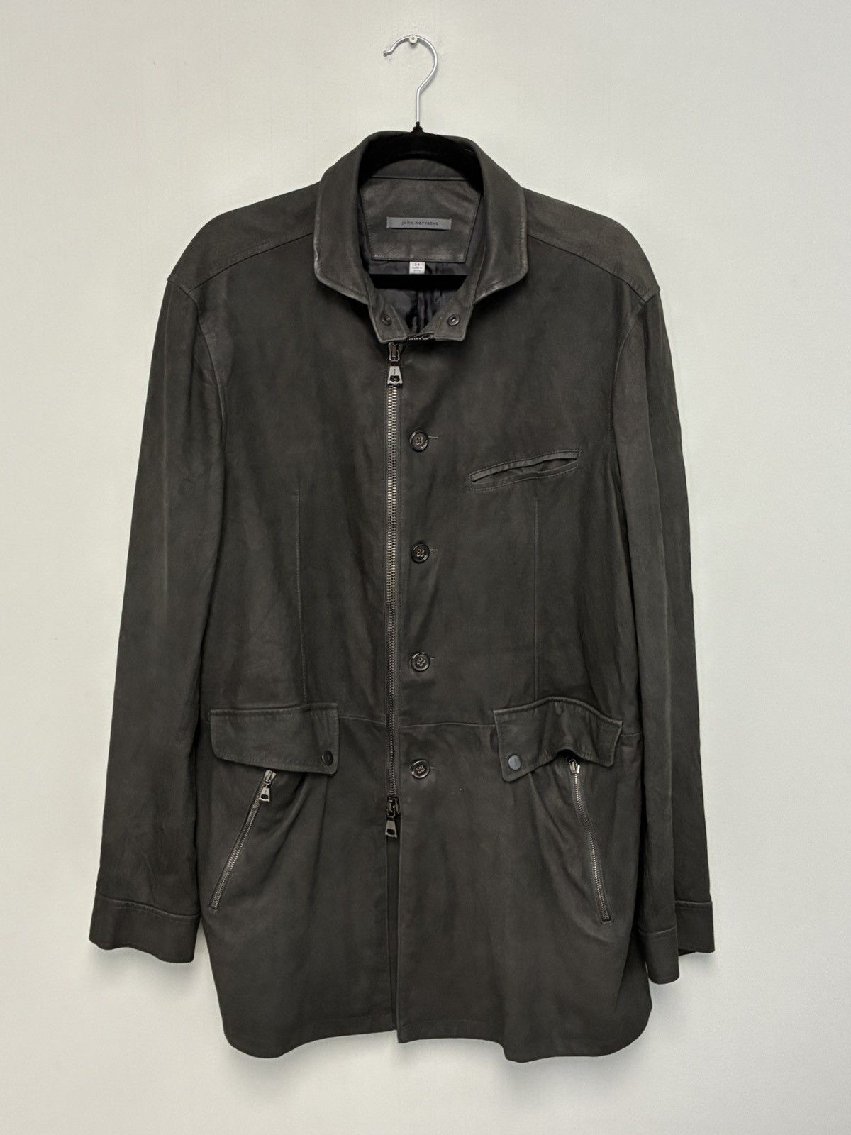 John Varvatos Garment Washed Suede Jacket EU 54 USA 44 Size US L / EU 52-54 / 3 - 10 Thumbnail
