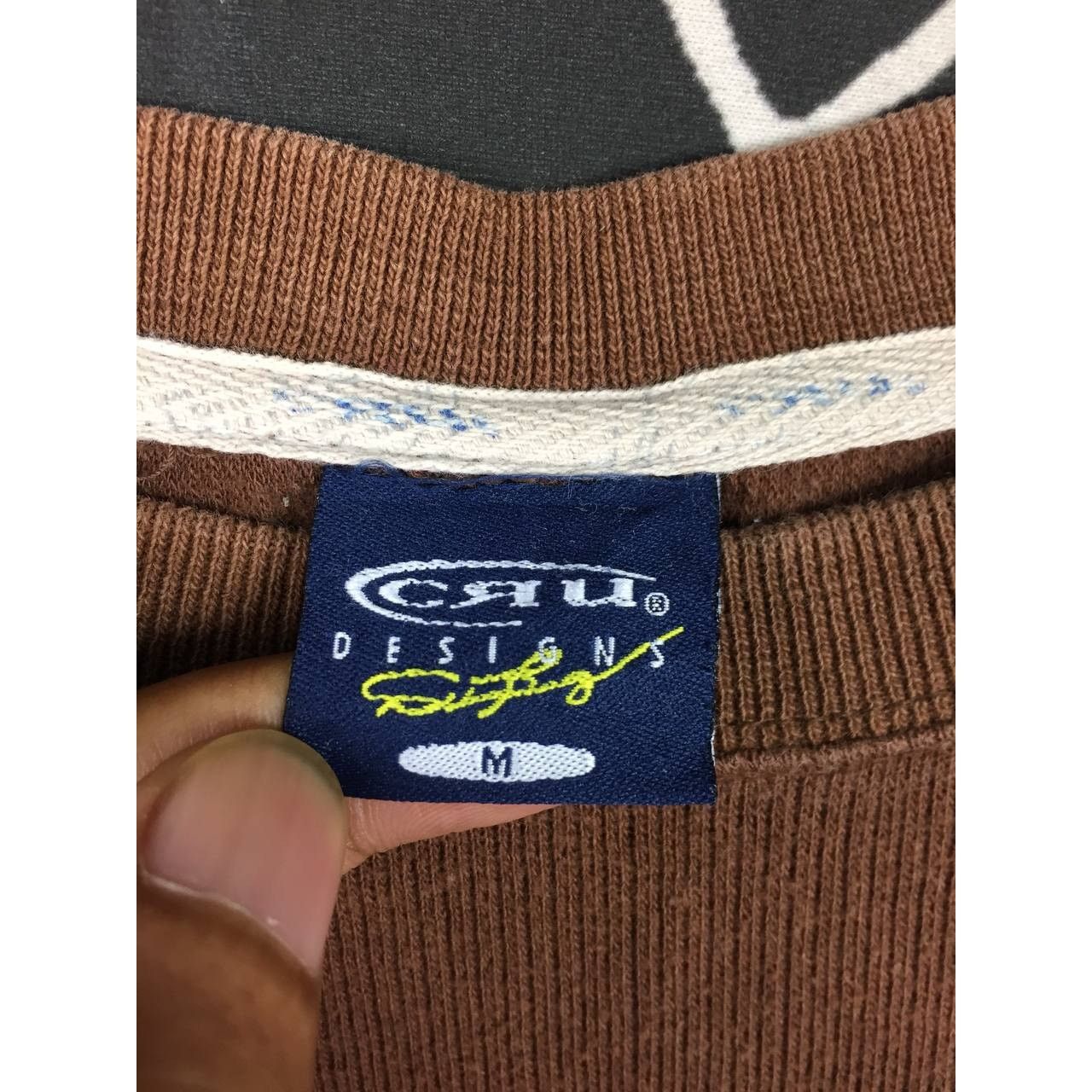 Japanese Brand × Vintage Vtg Cru Designs Small Logo Striped Long Sleeve Surf Tee Size US M / EU 48-50 / 2 - 9 Thumbnail