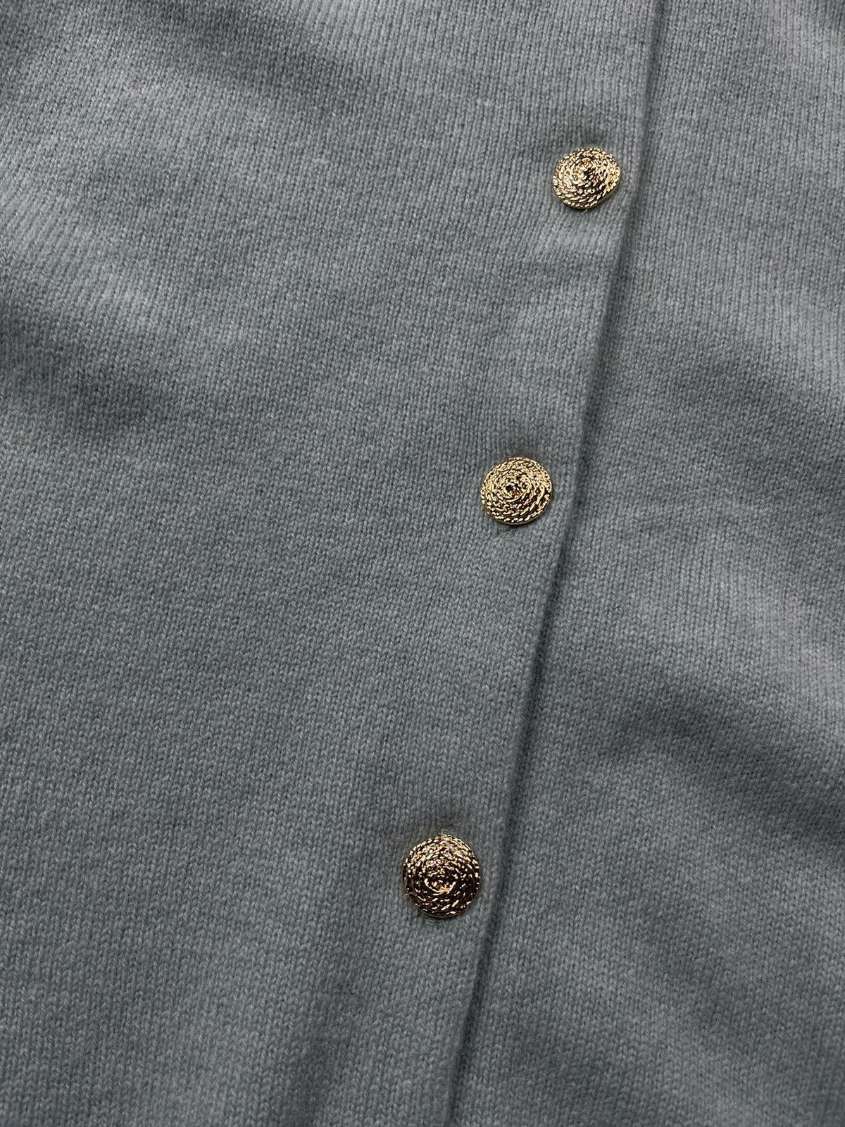 Johnstons Of Elgin Johnstons of Elgin Pure New Wool Mint Green Cardigan Size US M / EU 48-50 / 2 - 4 Thumbnail
