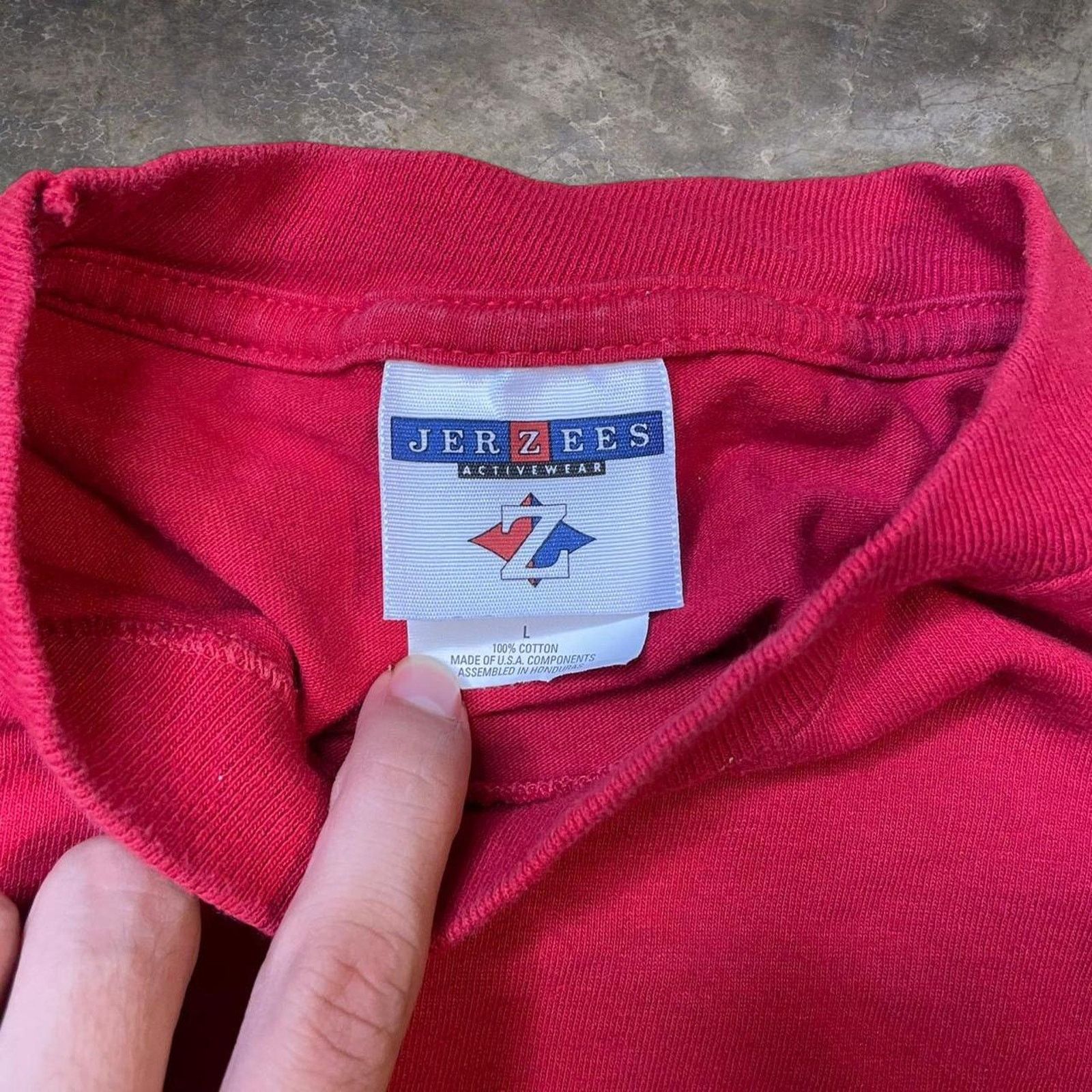 Nike 90s red Nike parody shirt “lit” size L Size US L / EU 52-54 / 3 - 2 Thumbnail