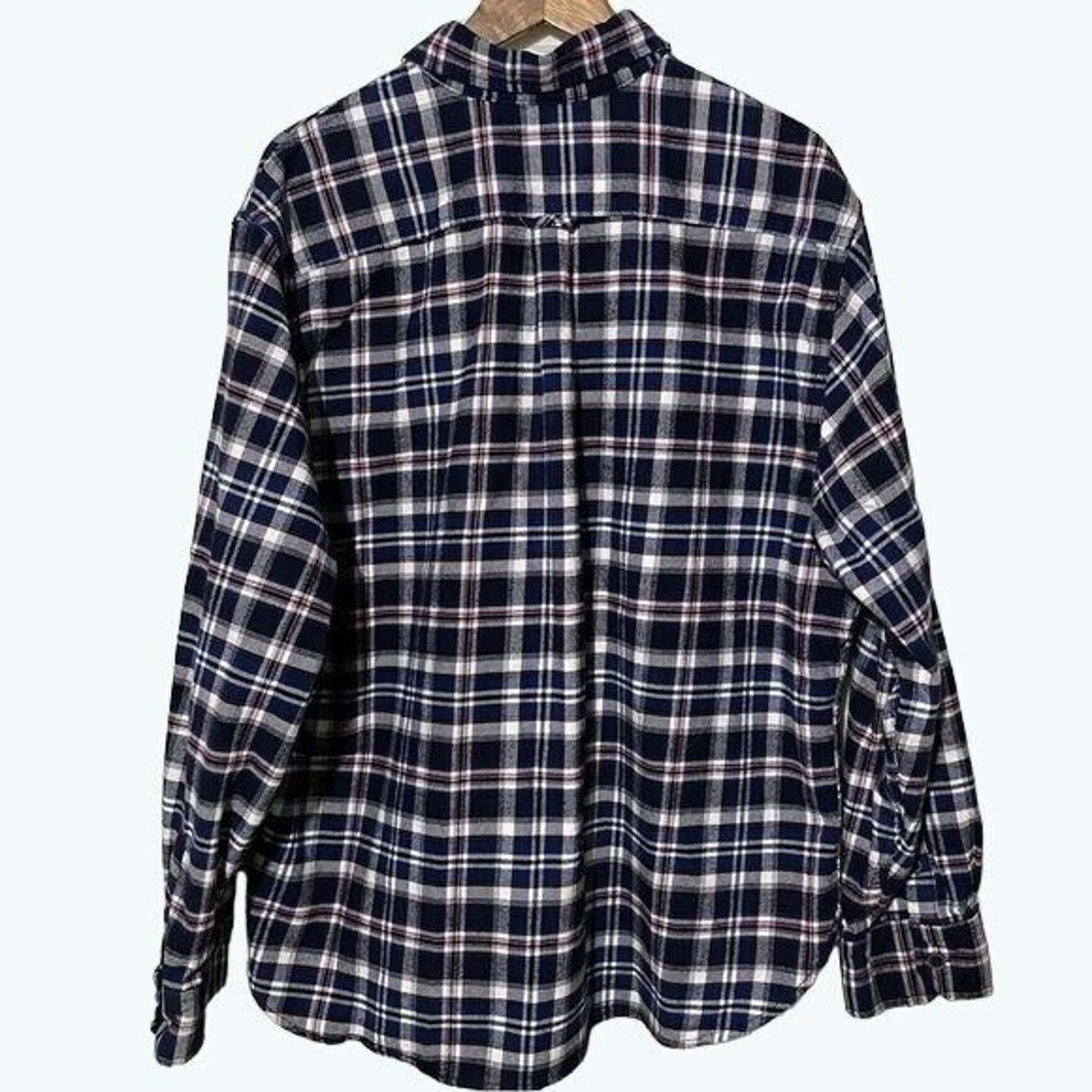 Other Jachs Brawny Mens Flannel Shirt 2X Plaid Heavyweight Size US XXL / EU 58 / 5 - 2 Thumbnail