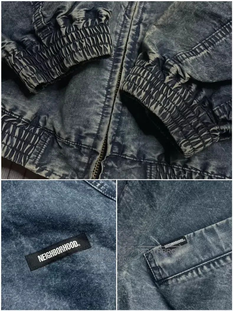 Neighborhood Neighborhood Faux Denim Heavily Washed and Bleached Jacket Size US L / EU 52-54 / 3 - 5 Thumbnail