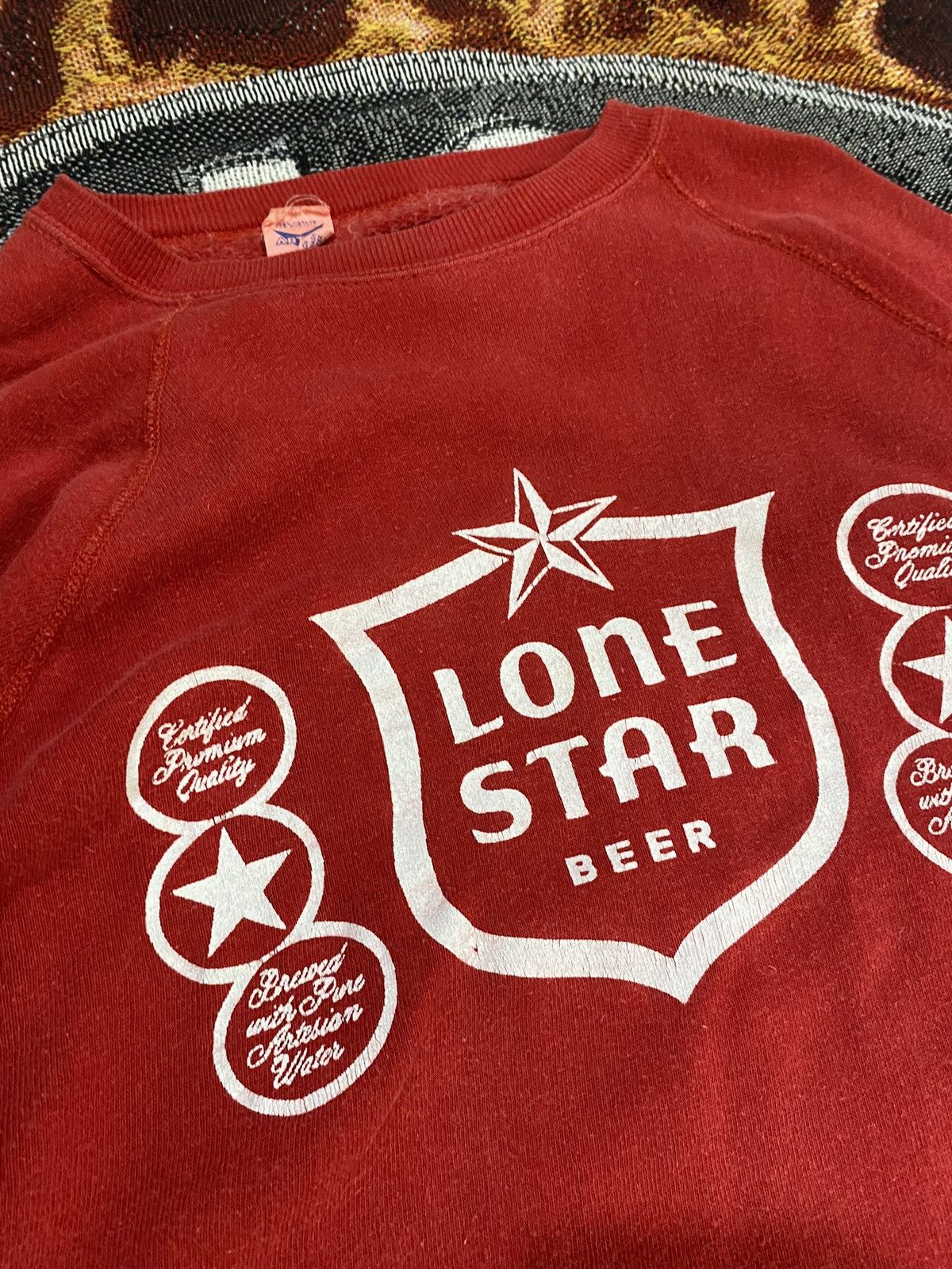 Vintage 70s/80s Lone Star Beer Sweatshirt Size US L / EU 52-54 / 3 - 2 Thumbnail