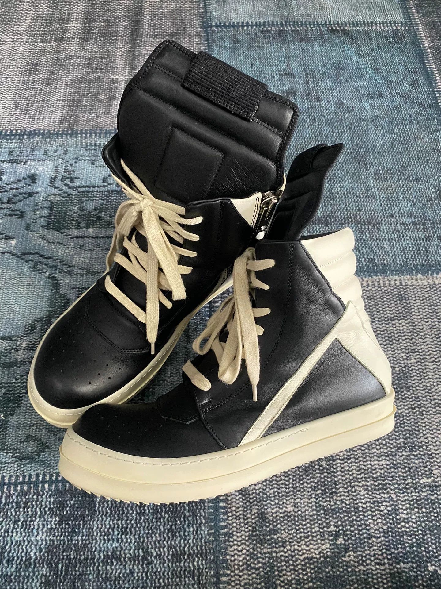 Rick Owens Rick Owens Leather Pink Hitop Sneakers 40 Men Size US 7.5 / EU 40-41 - 1 Thumbnail