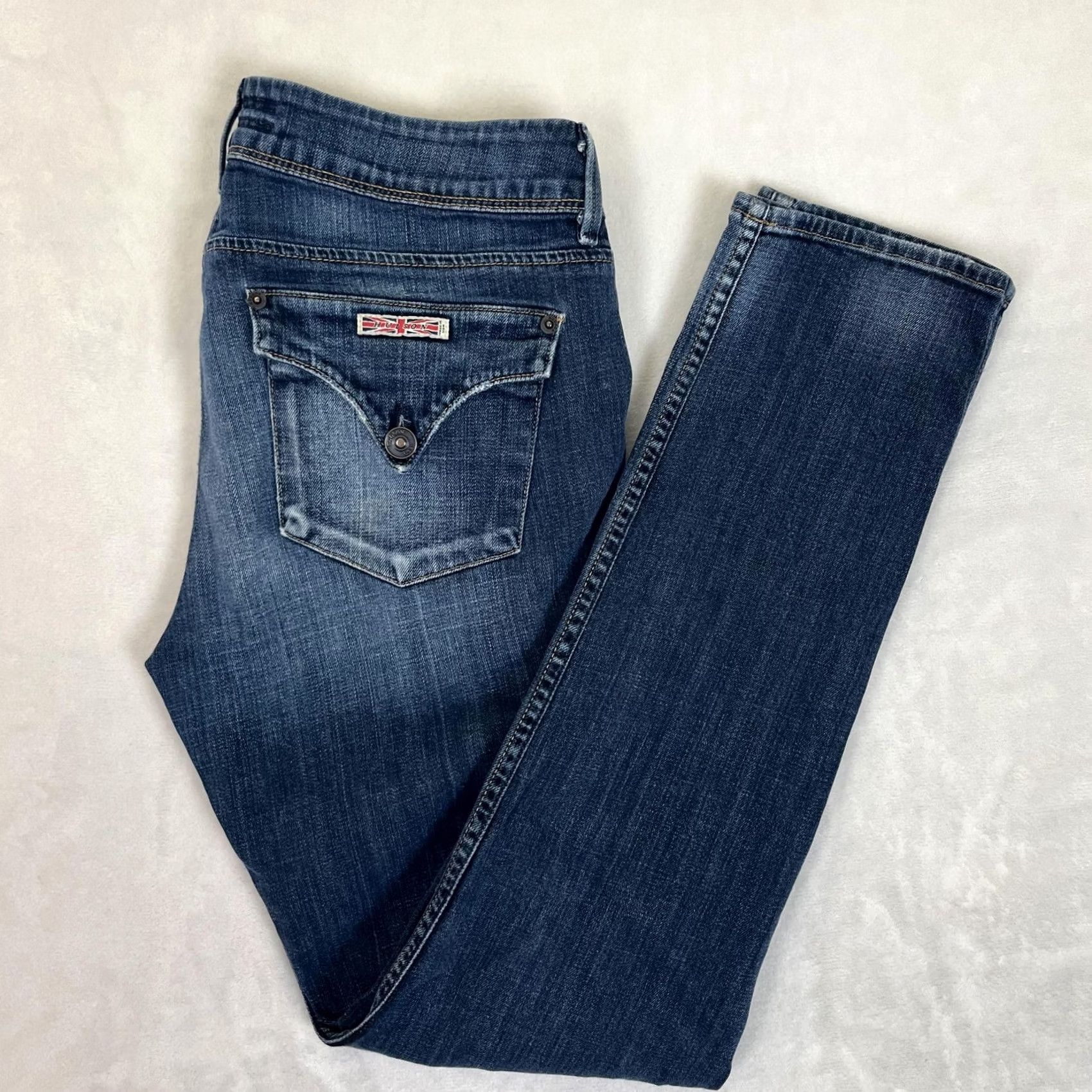 Hudson Hudson Jeans Womens Skinny Blue Medium Wash 31 Stretch Denim Made In USA Size 24" / US 00 / IT 34 - 2 Thumbnail