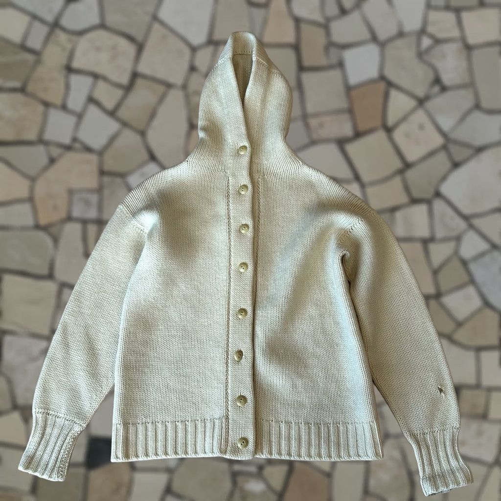 Vintage VINTAGE Neusteters Sports Shop Hooded Cardigan Sweatshirt Wool Ivory Women S Size S / US 4 / IT 40 - 1 Thumbnail