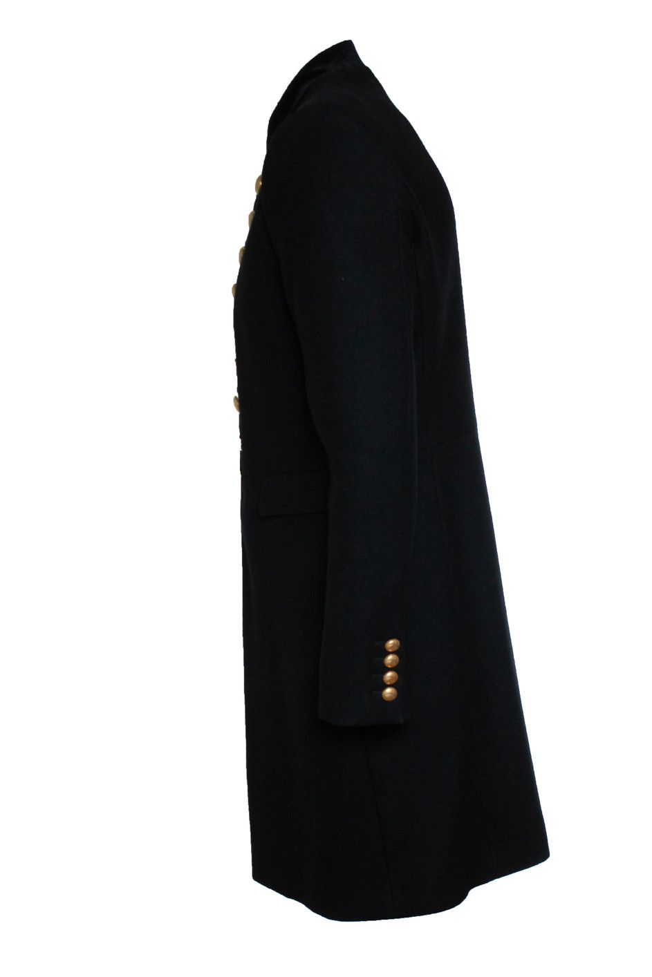 Saint Laurent Paris Saint Laurent, Military officer wool coat in black 2016 Size US L / EU 52-54 / 3 - 2 Thumbnail
