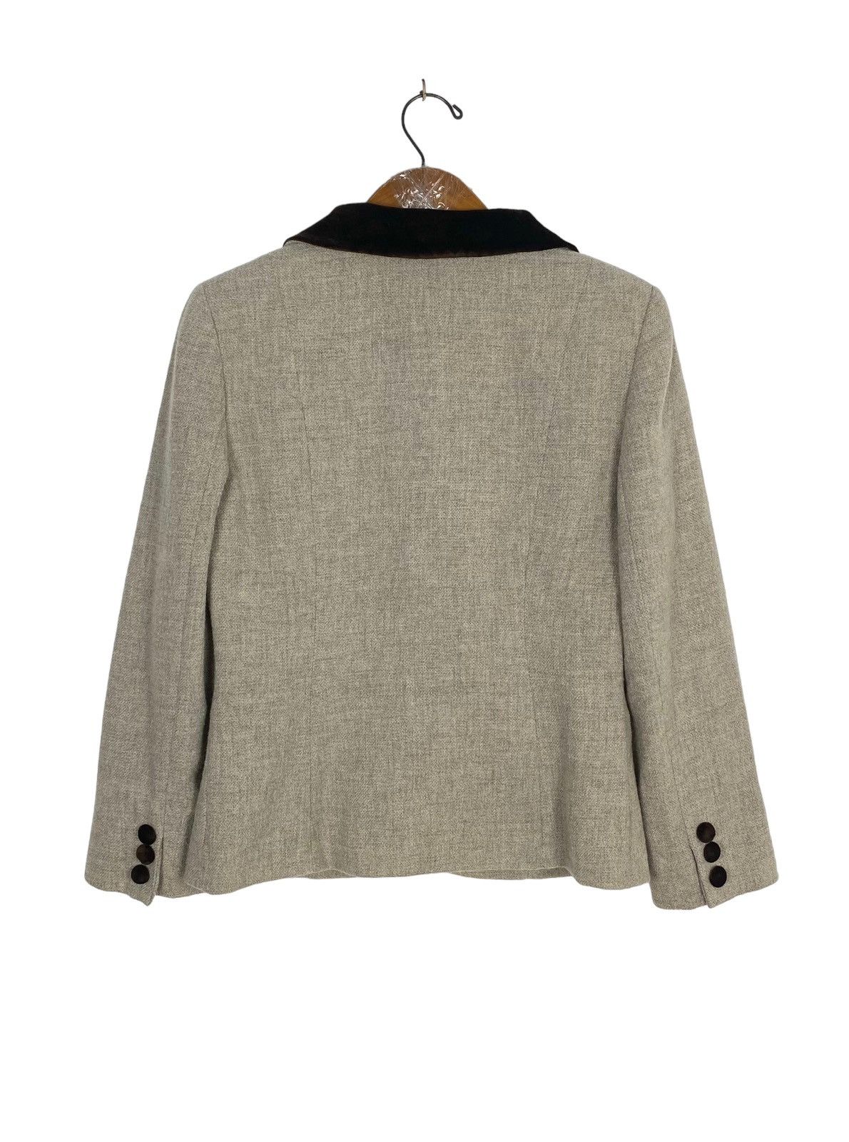 Vintage Rare‼️ Mariella Burani Amuleti Peplum Wool Jacket Made Italy Size S / US 4 / IT 40 - 6 Thumbnail