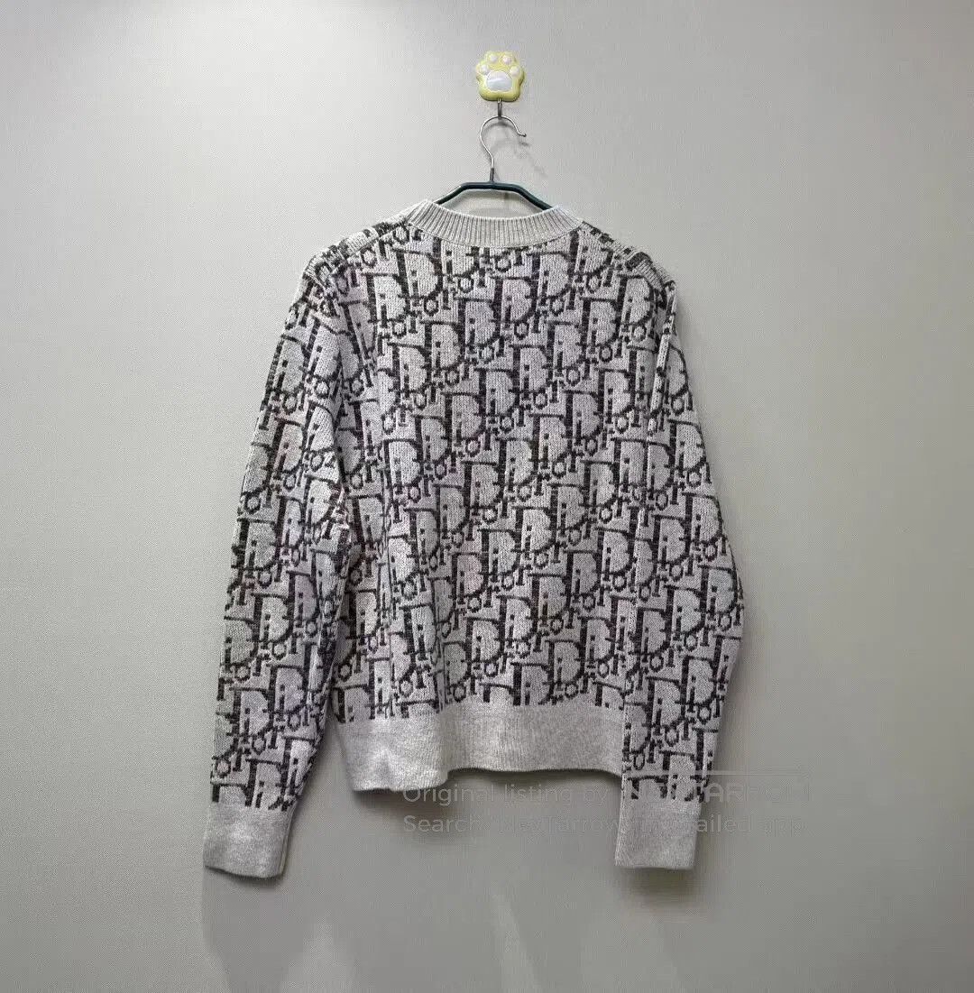 Dior dior logo sweater in beige, size L. Size L / US 10 / IT 46 - 4 Thumbnail