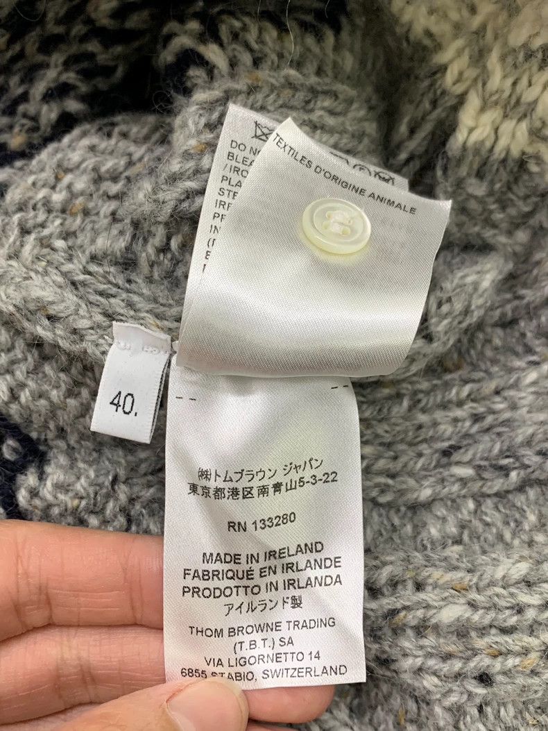 Thom Browne Thom Browne Gray knitted cardigan Size S / US 4 / IT 40 - 6 Thumbnail