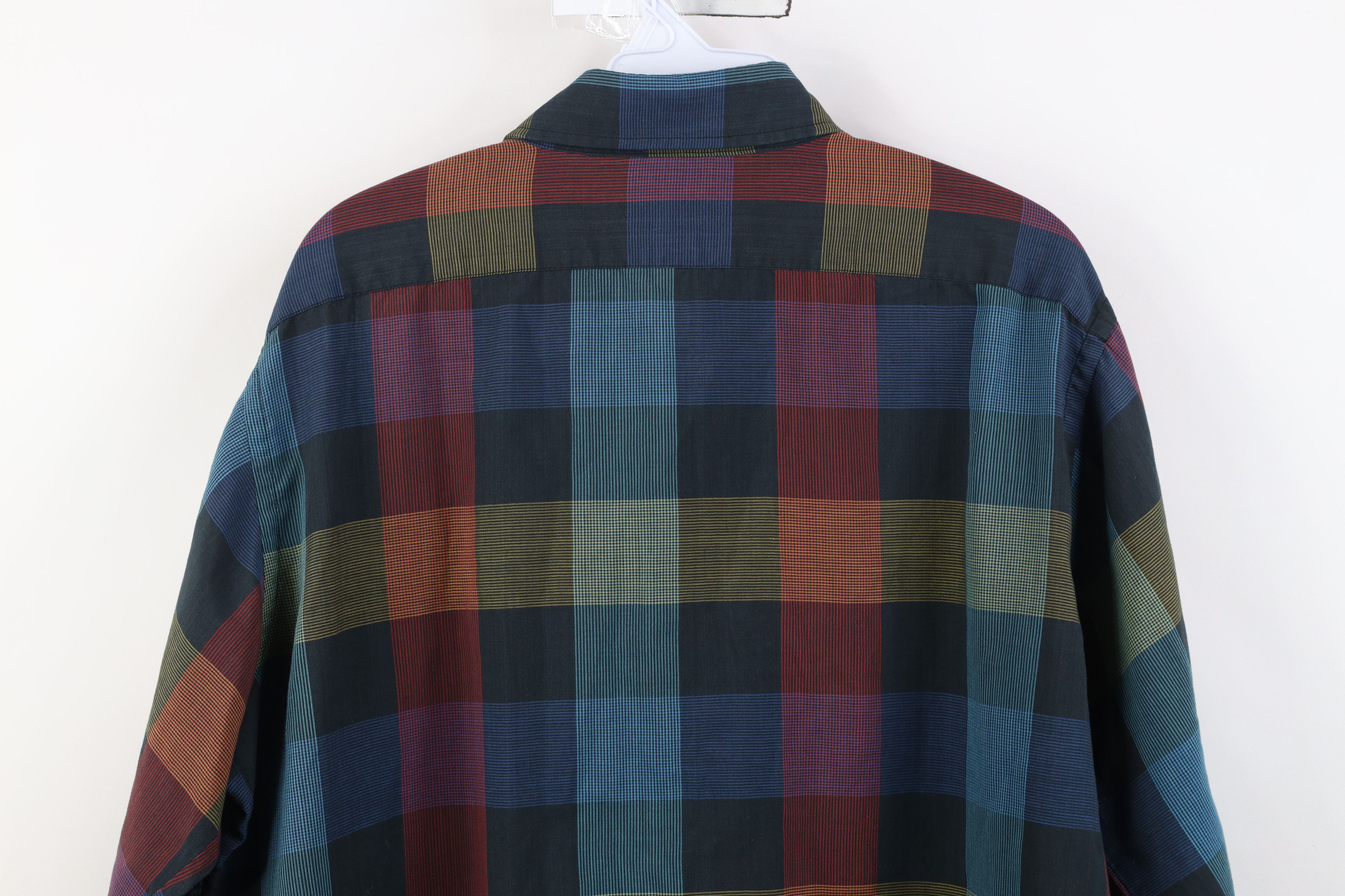 Vintage Vintage 90s Streetwear Rainbow Plaid Button Down Shirt Size US L / EU 52-54 / 3 - 10 Thumbnail