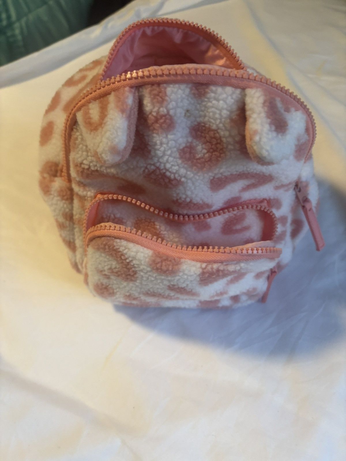 Other Animal Print Backpack with Ears Fleece AdjustableStrap Small Size ONE SIZE - 9 Thumbnail