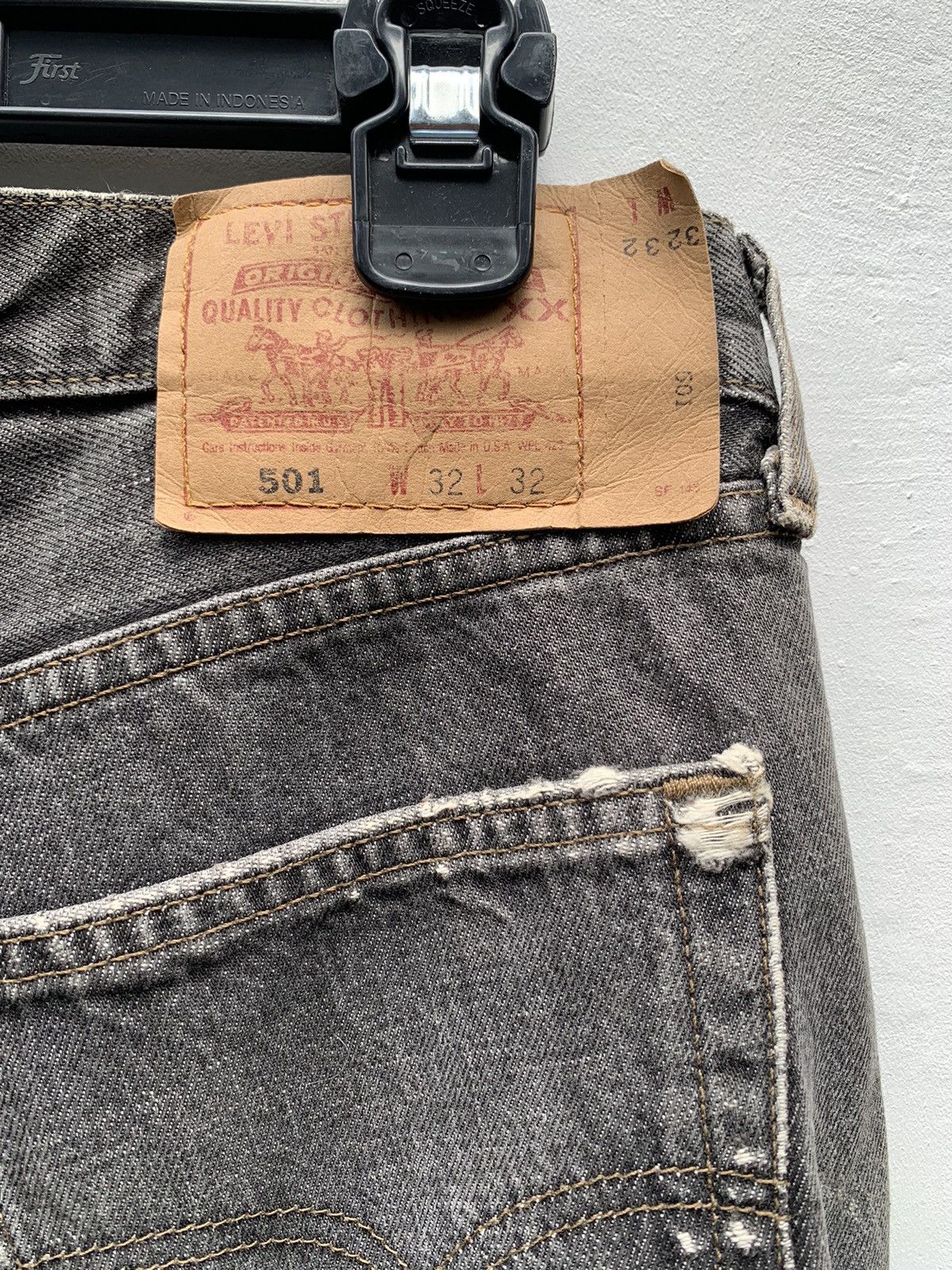 Levi's Made & Crafted Vintage Levi’s 501 ripped jeans Size US 32 / EU 48 - 6 Thumbnail
