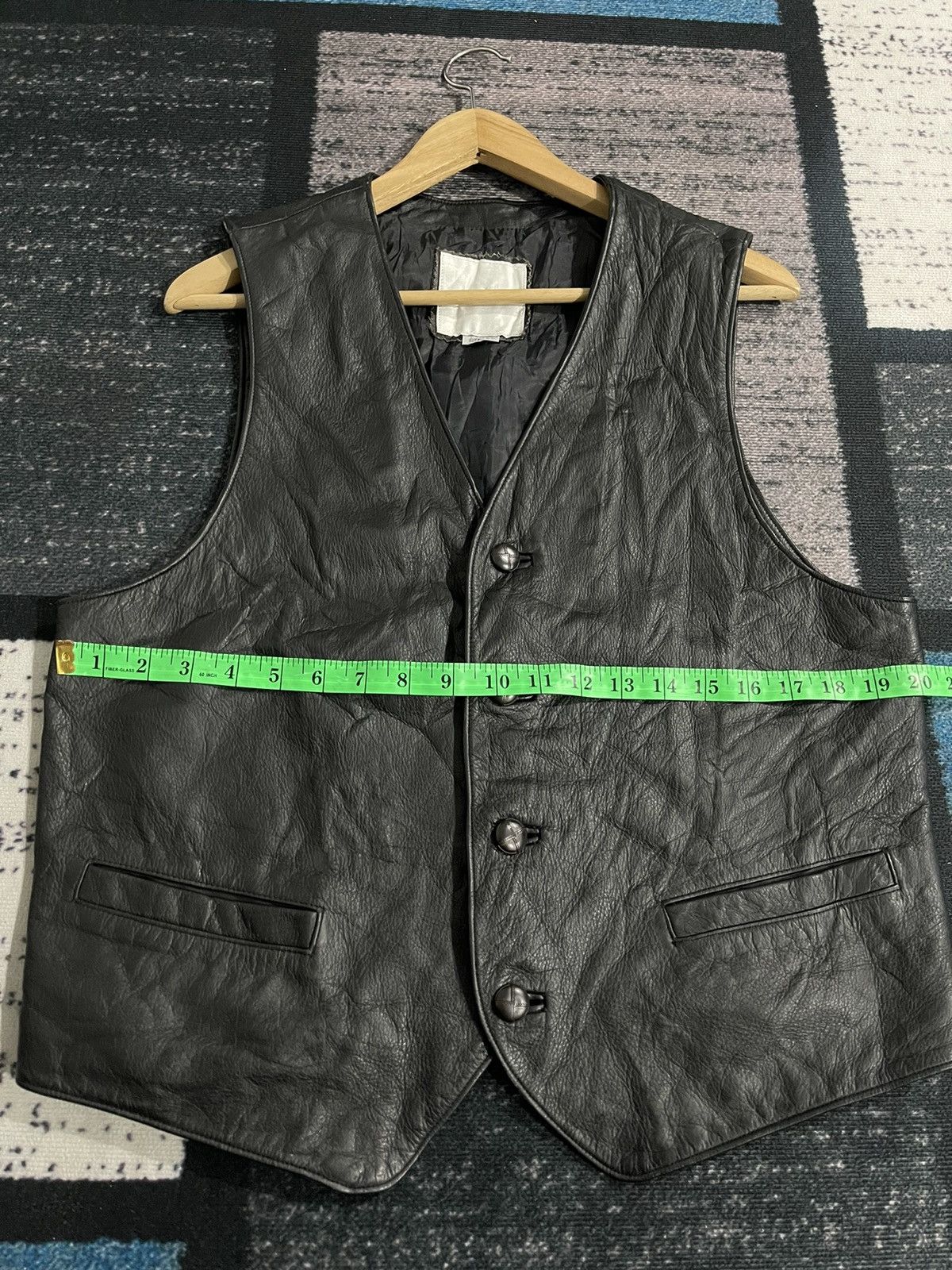 Leather × Vintage Vintage Seahop Pour Homme Cow Leather Vest Size US L / EU 52-54 / 3 - 13 Thumbnail