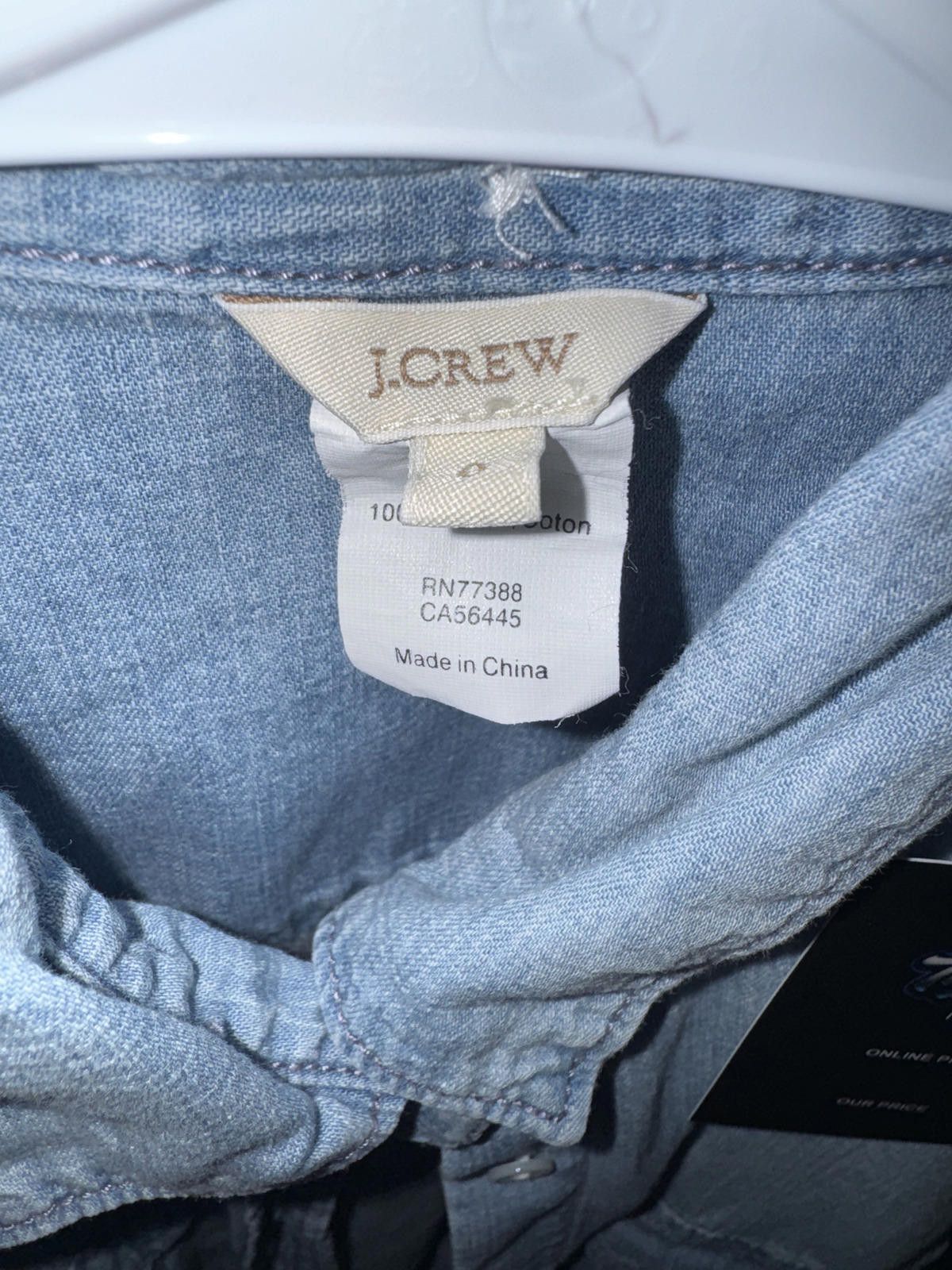 J.Crew J.Crew Light Blue Denim Shirt Size Small Size XS / US 0-2 / IT 36-38 - 2 Thumbnail