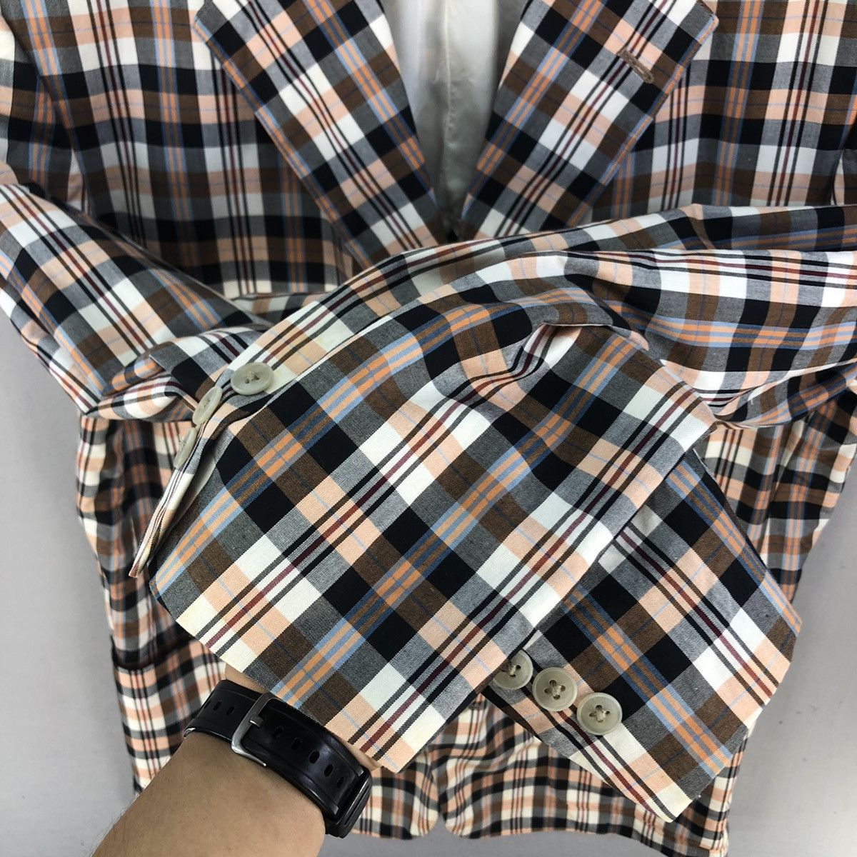 J.Crew Vintage 2000s J.Crew Plaid Checker Blazer Size US S / EU 44-46 / 1 - 11 Thumbnail