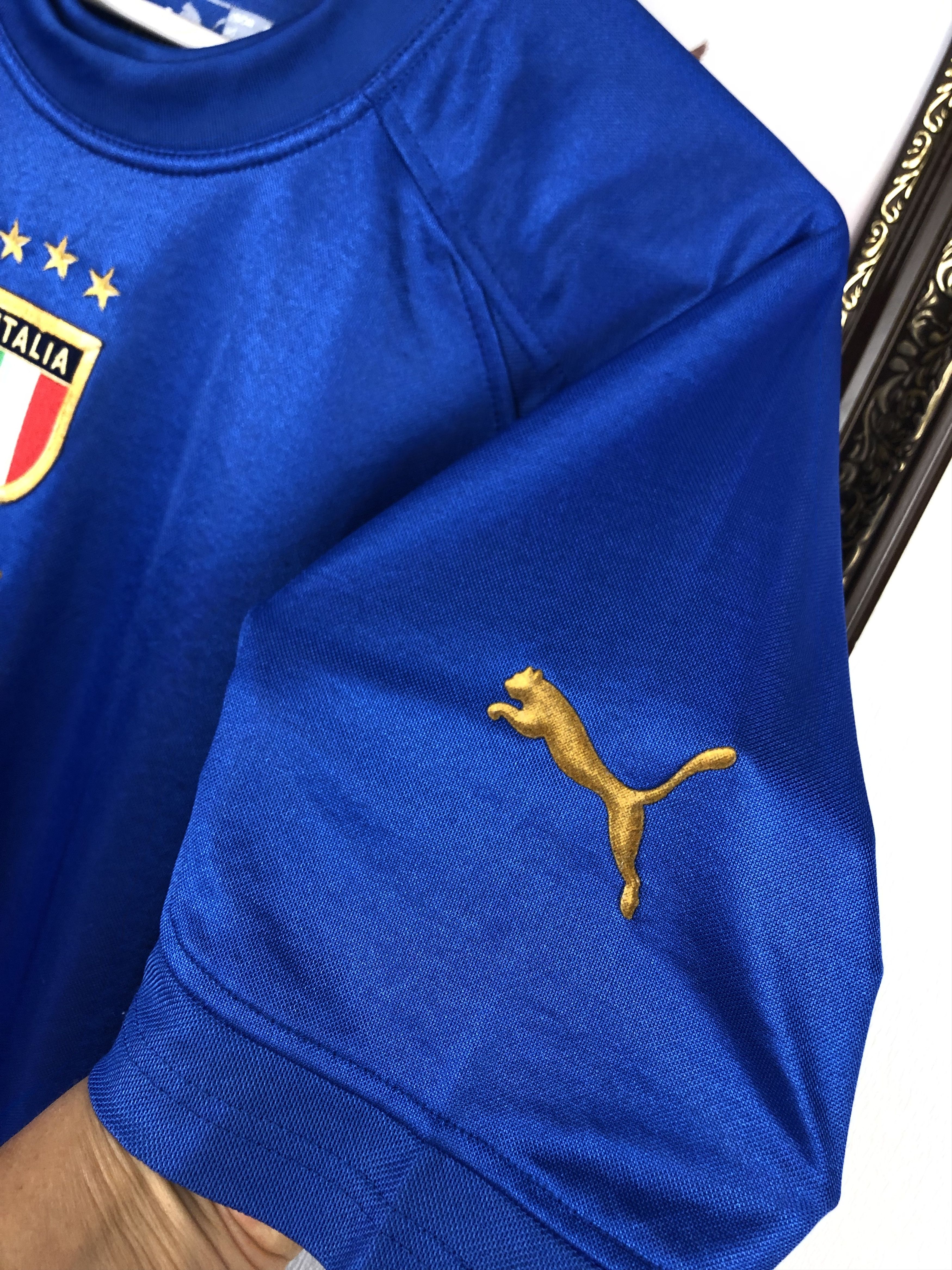 Vintage Italy football shirt 2004 Soccer Puma Maglia Jersey Trikot Size US S / EU 44-46 / 1 - 6 Thumbnail