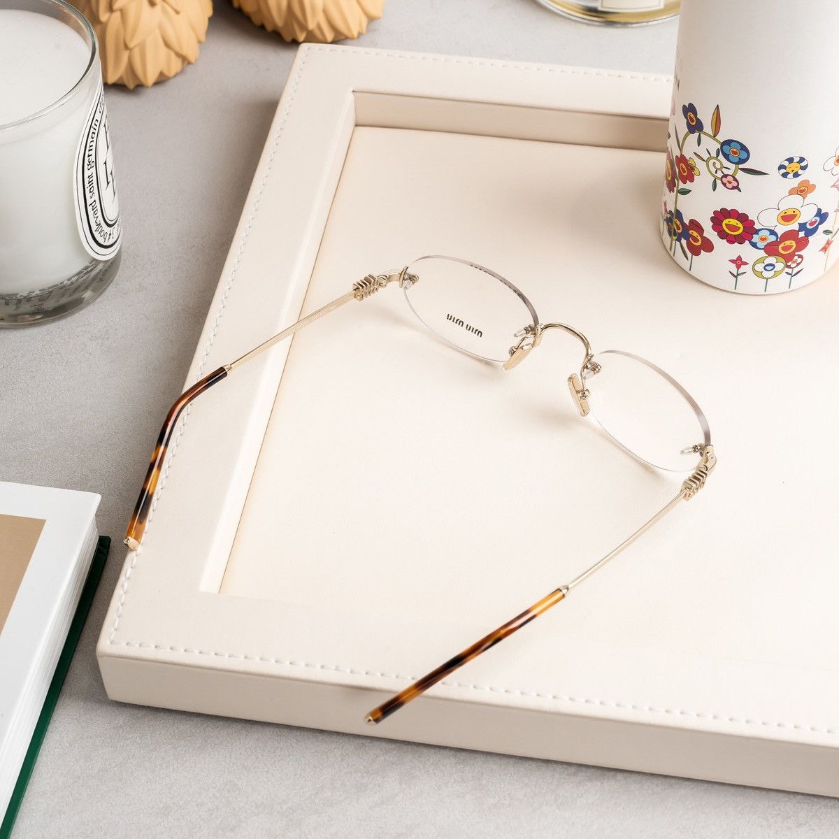 Miu Miu MIU MIU 0MU 53WV ZVN1O1 GLASSES | Grailed