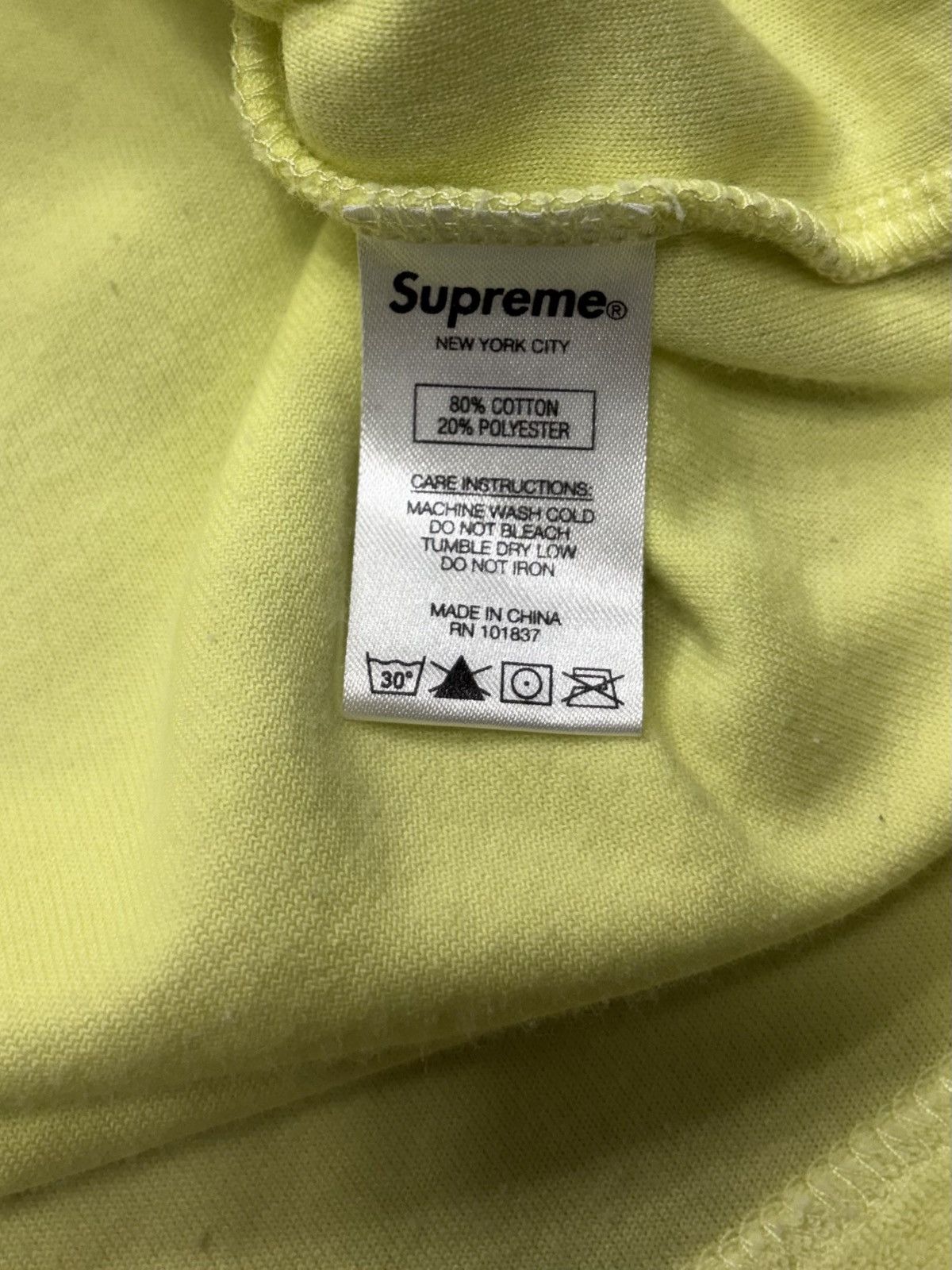 Supreme Supreme Terry S/S Henley Lime Size US M / EU 48-50 / 2 - 3 Thumbnail
