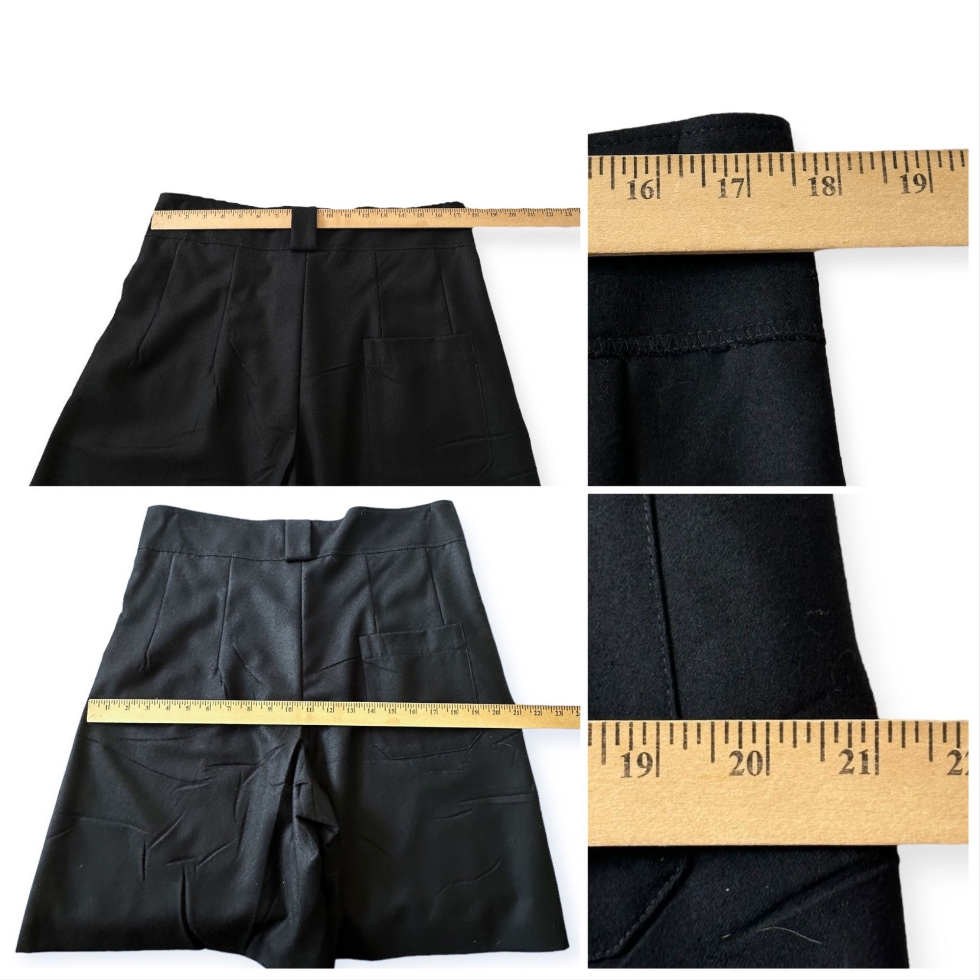 Miu Miu Miu Miu FW2006 Black Wool Culottes Skirt Shorts IT46 Runway Size 32" / US 10 / IT 46 - 12 Thumbnail