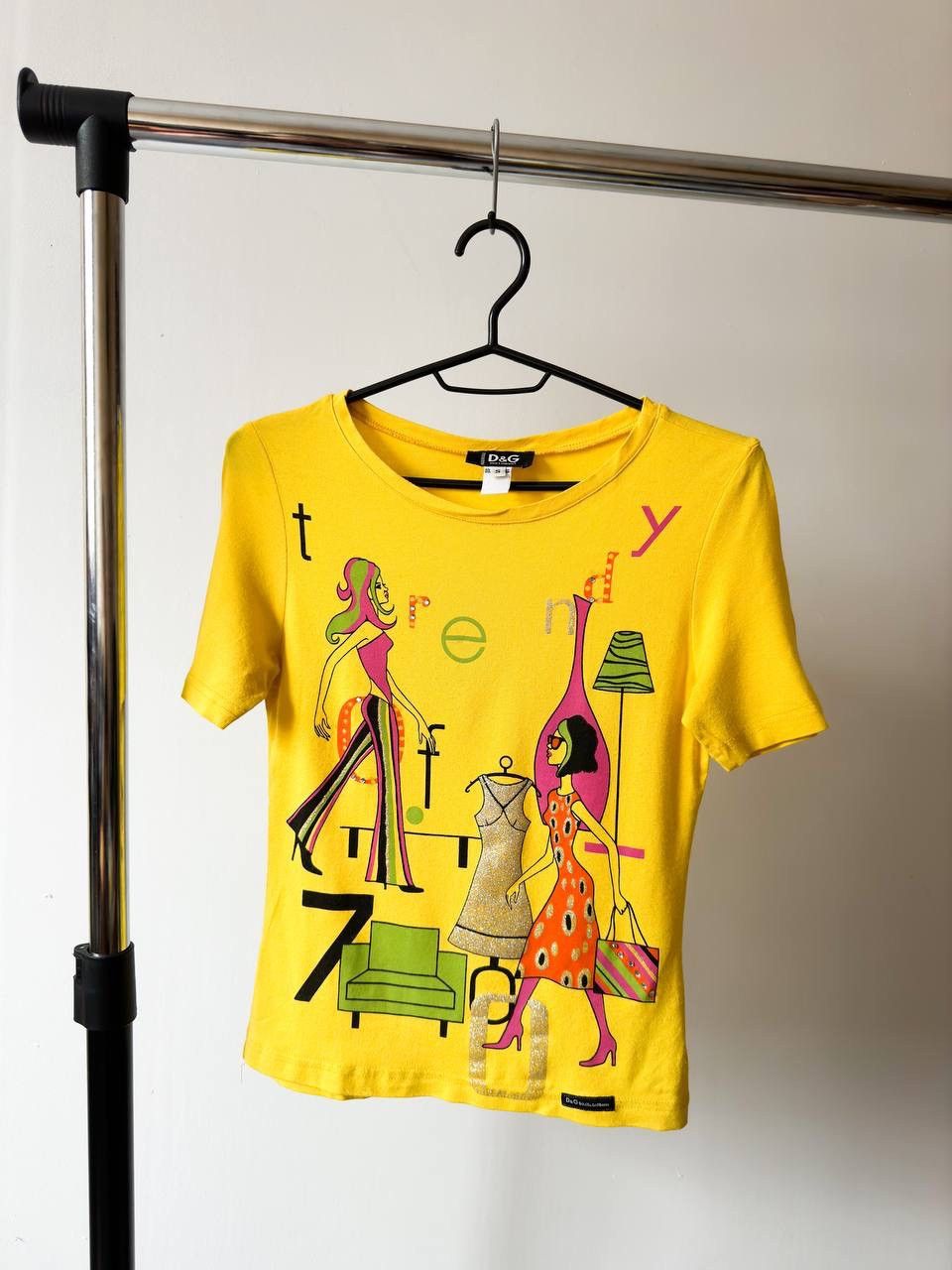 image of Archival Clothing x Dolce Gabbana D&g Dolce & Gabbana Vintage Amazing T-Shirt 90's in Sun Yellow, W