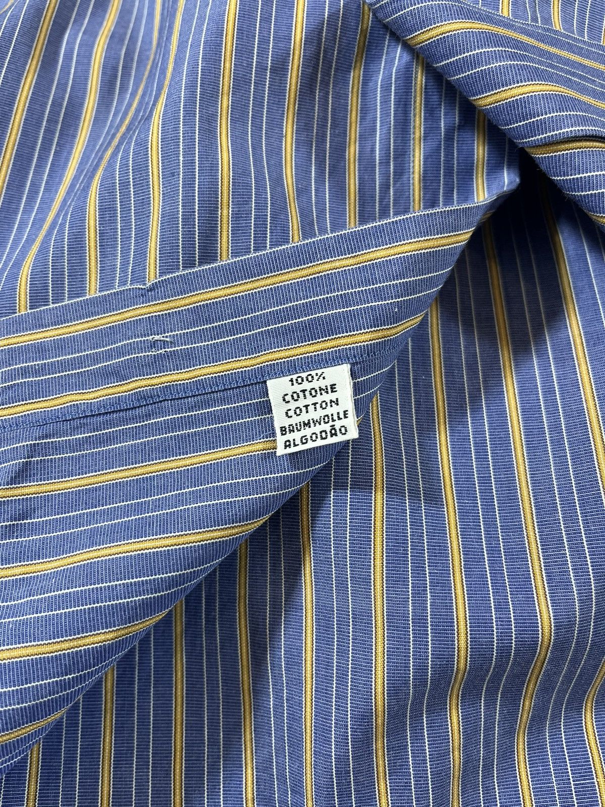 Celine CELINE Homme Vintage Striped ButtonUp Shirt – Made in France Size US XL / EU 56 / 4 - 8 Thumbnail