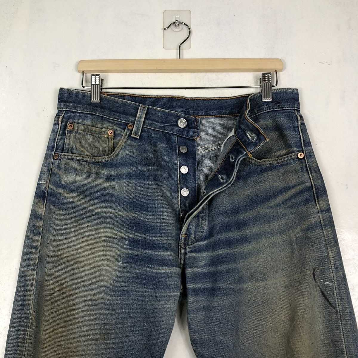 Levi's 🔥VINTAGE LEVI’S 501 DENIM JEANS MADE IN USA RUSTY DESIGN Size US 32 / EU 48 - 13 Thumbnail