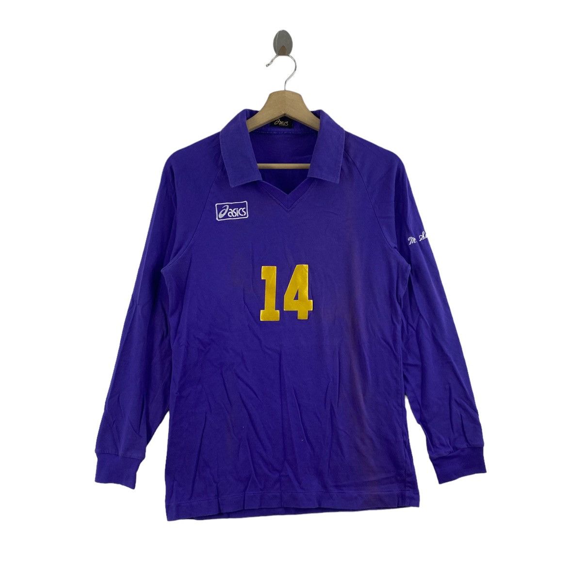 Asics Vintage ASICS M.SUBARU 14 Big Print Purple Long Sleeve Shirt Size US S / EU 44-46 / 1 - 3 Thumbnail