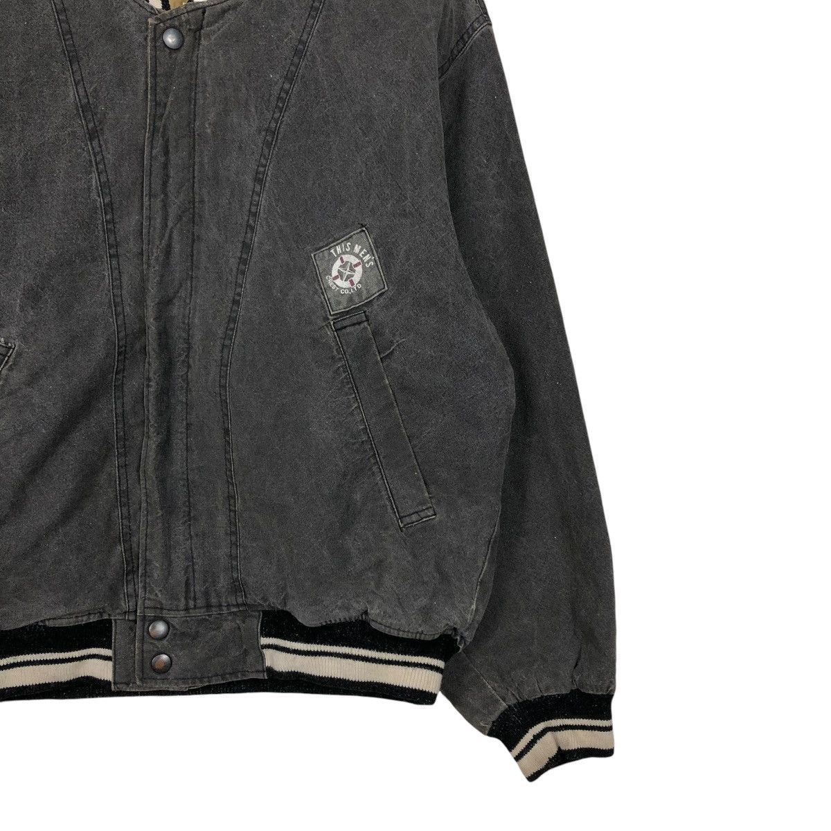 Japanese Brand 🔥VINTAGE FLY BOMBER JACKET CREST CO. BIG LOGO ISSEY MIYAKE Size US M / EU 48-50 / 2 - 7 Thumbnail