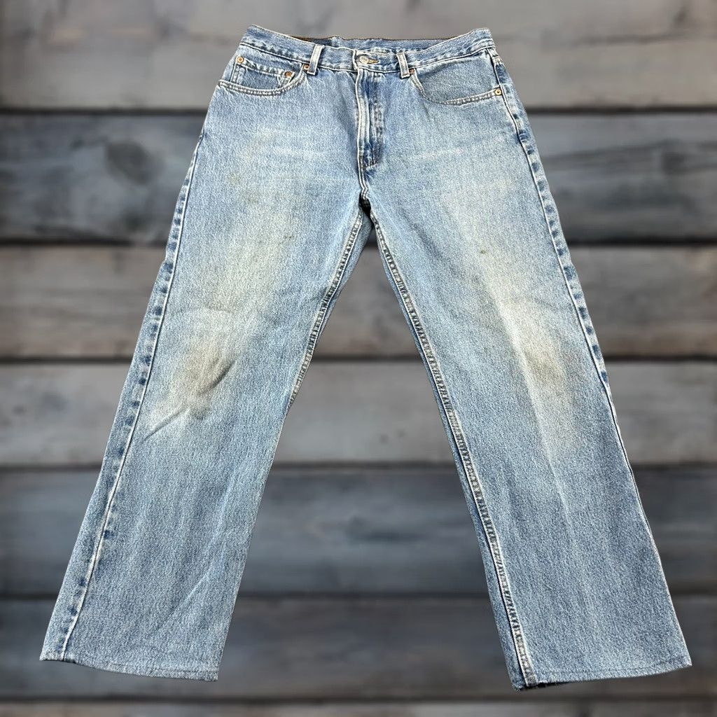 Levi's VINTAGE Levi's 505 Jeans Mens 34x28 Blue Regular Straight Light Wash HEMMED 90s Jeans Mens Blue 90s Christian0 Size US 34 / EU 50 - 1 Thumbnail