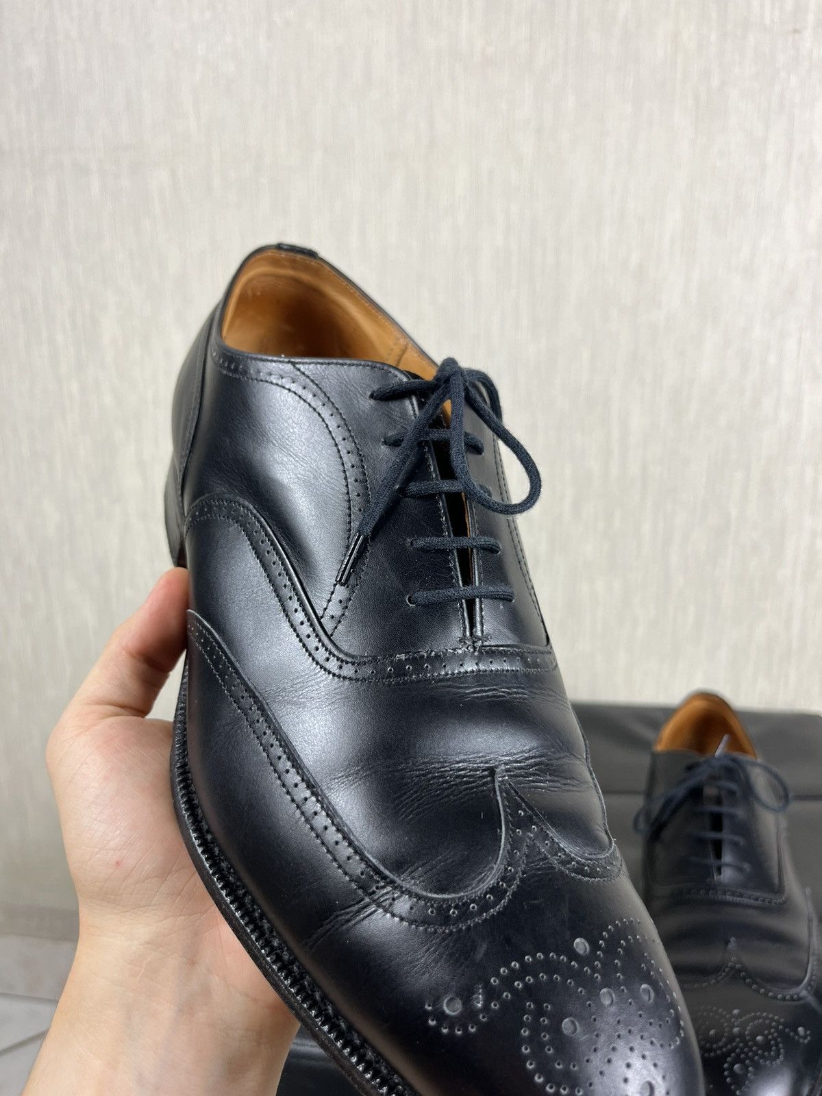Church's × Vintage Vintage Church’s oxford brogues bordeaux leather shoes Size US 11.5 / EU 44-45 - 24 Thumbnail
