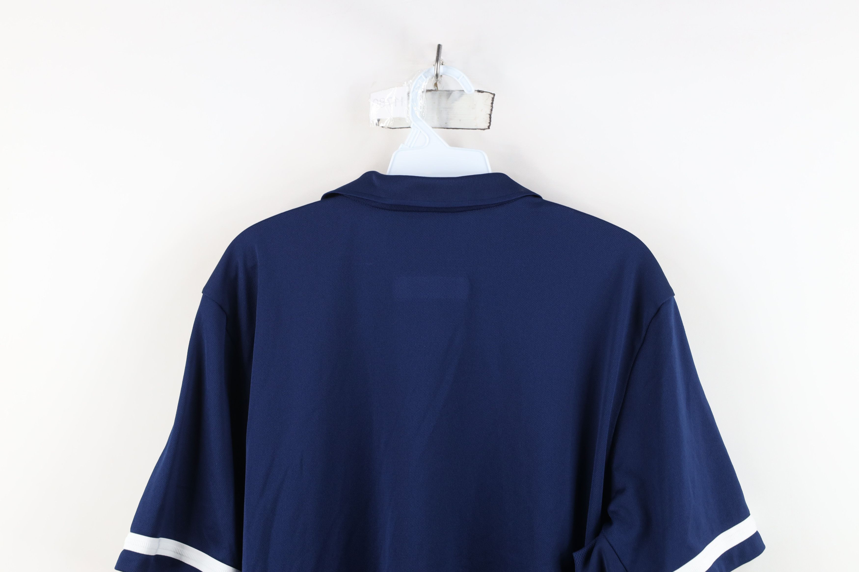 Adidas Adidas University of Akron Baseball Collared Polo Shirt Blue Size US XL / EU 56 / 4 - 14 Thumbnail