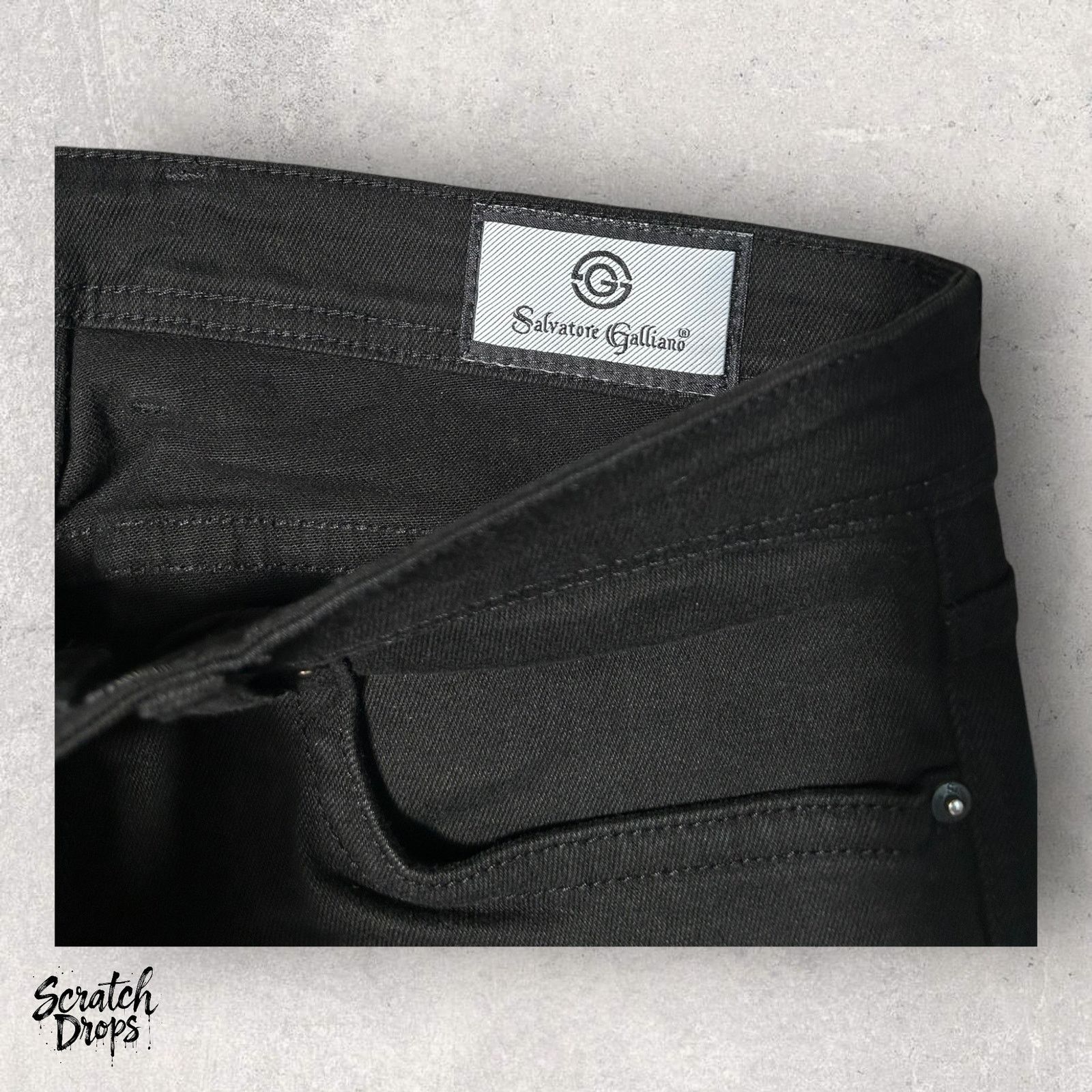 Other Salvatore Men's Black Distressed Jeans Size 34x30 Casual Size US 34 / EU 50 - 4 Thumbnail