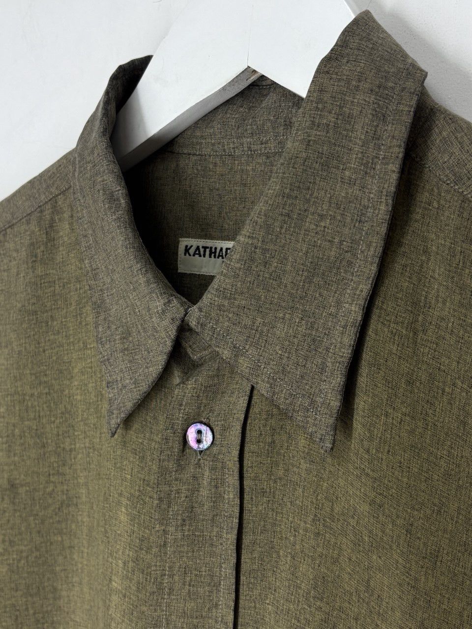 Katharine Hamnett London Katharine Hamnett London Green Oversized Archive Shirt Size US L / EU 52-54 / 3 - 14 Thumbnail