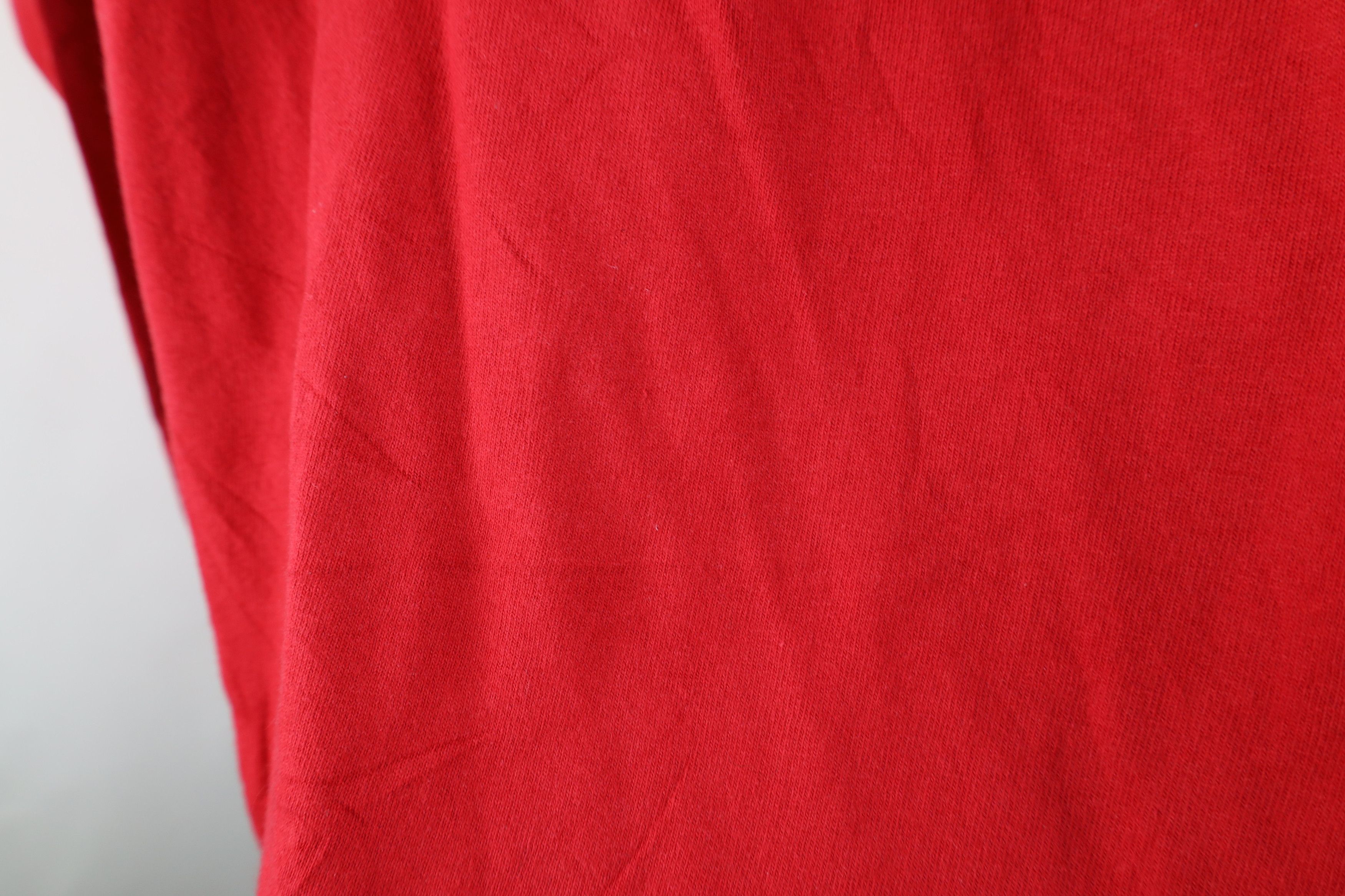 Adidas Vintage 90s Adidas Nebraska Mock Neck Long Sleeve T-Shirt Size US XL / EU 56 / 4 - 9 Thumbnail
