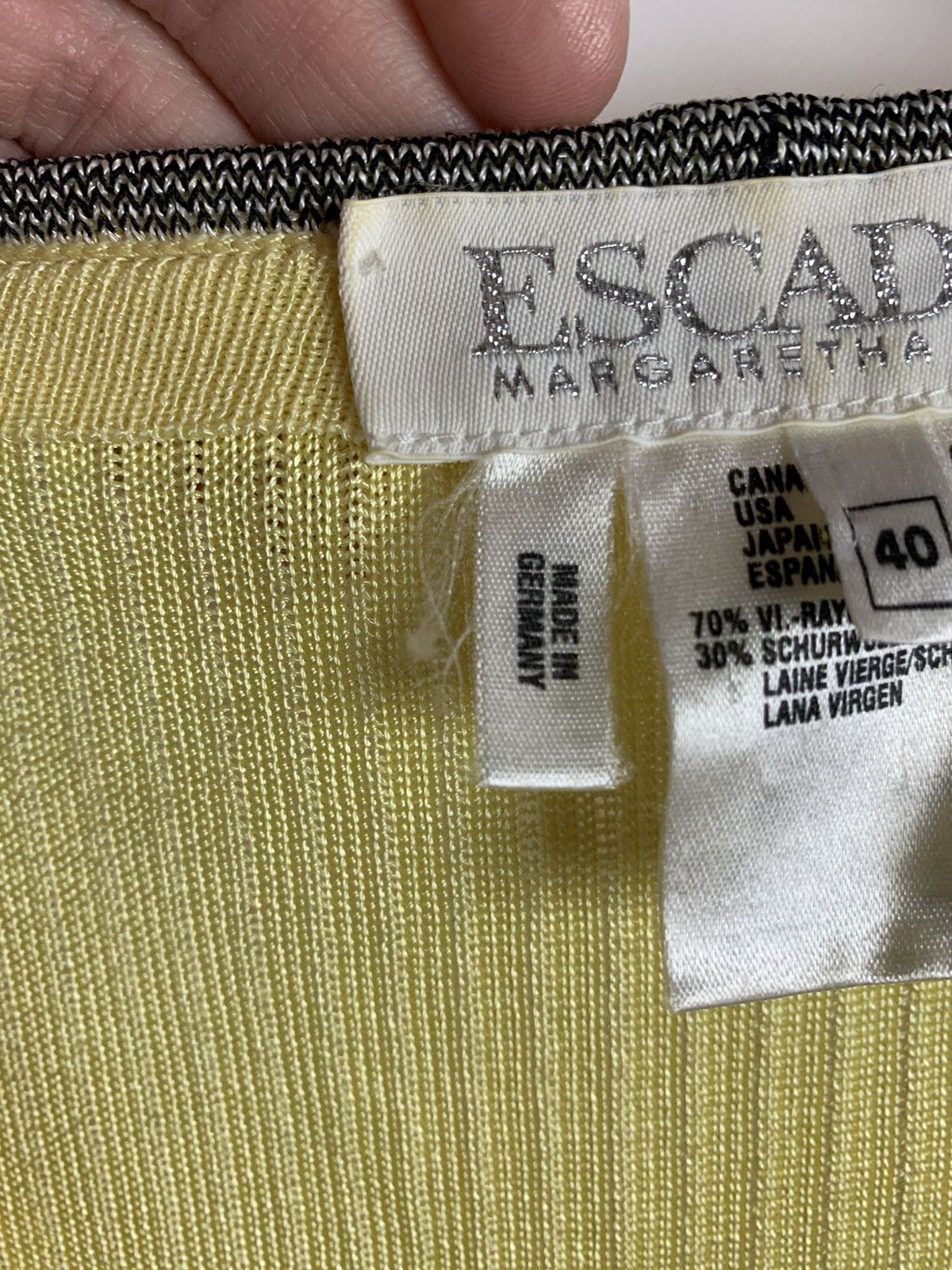 Escada Vintage Escada by Margaretha Ley Knit Heavyweight Cardigan Size S / US 4 / IT 40 - 14 Thumbnail