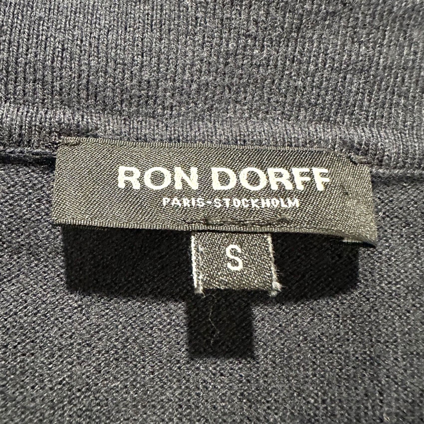 Vintage Ron Dorff Polo Shirt Mens Small Navy Blue 100% Cotton Knit RD Tennis EUC Size US S / EU 44-46 / 1 - 4 Thumbnail