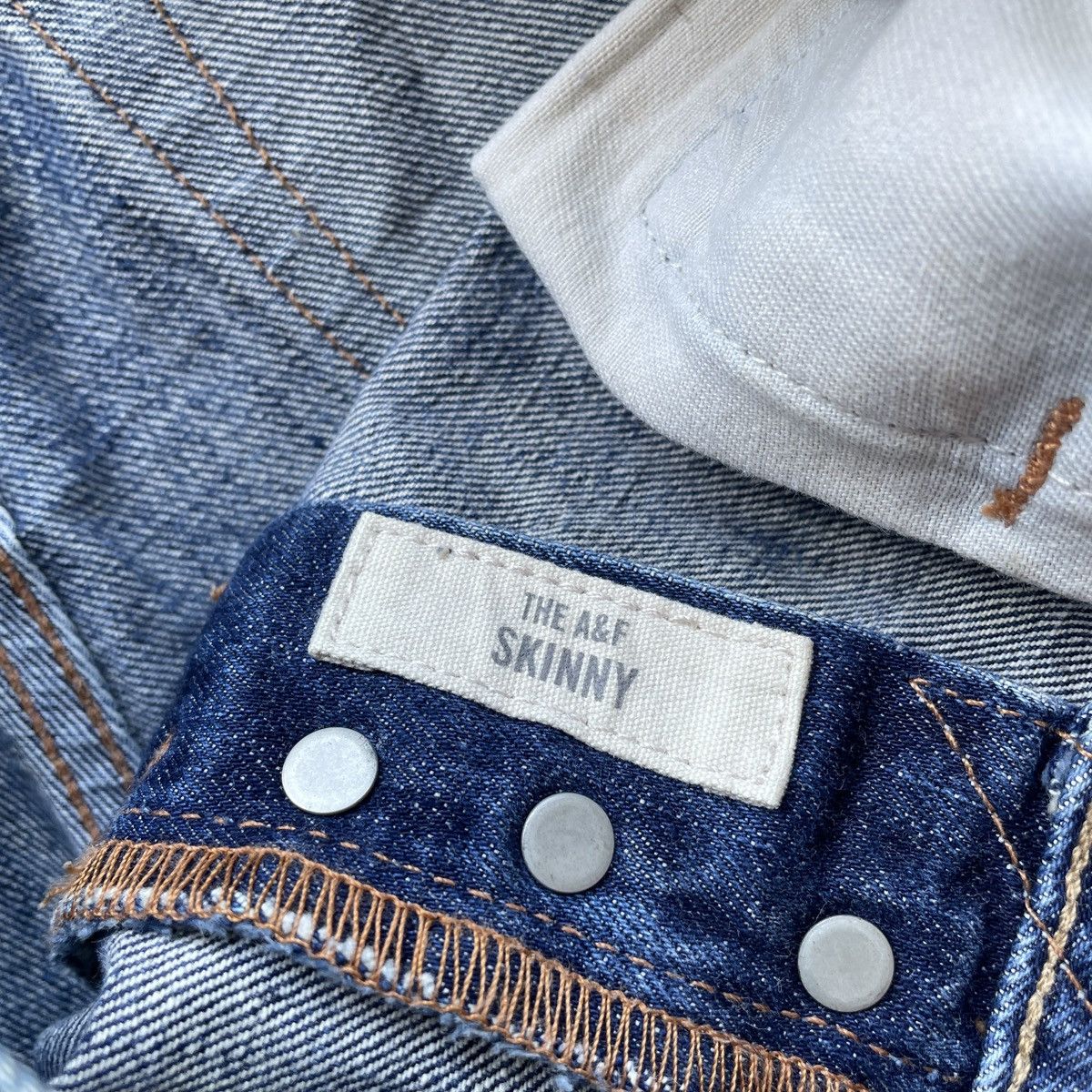 Abercrombie & Fitch Vintage A&F Skinny Ripped Jeans Distressed Denim Faded Pants Size US 31 - 9 Thumbnail