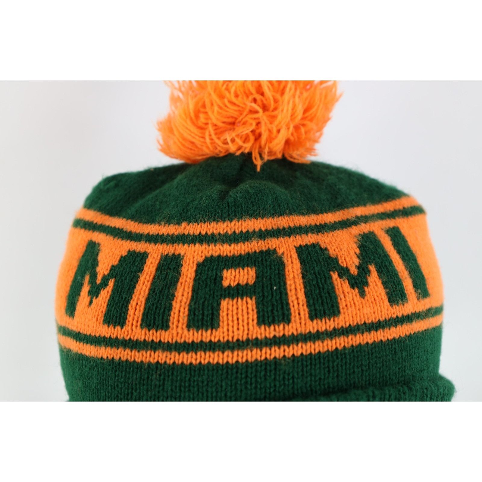 Vintage Vintage 90s Spell Out University of Miami Hurricanes Beanie Size ONE SIZE - 2 Thumbnail
